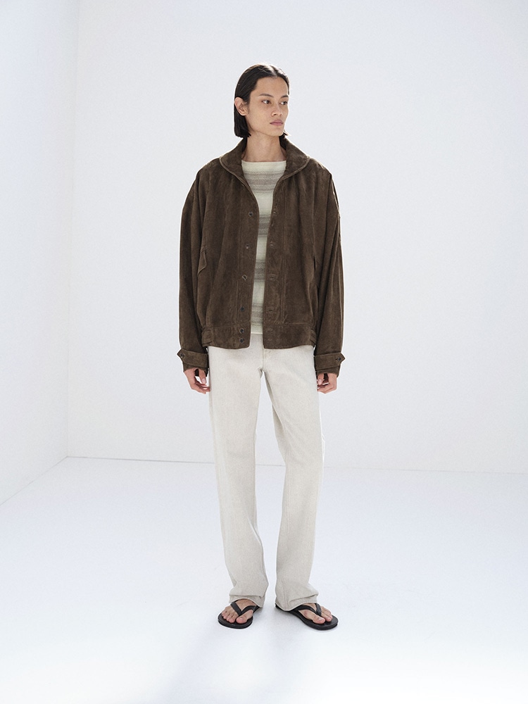 SILKY GRAIN SUEDE BLOUSON - AURALEE Official Website