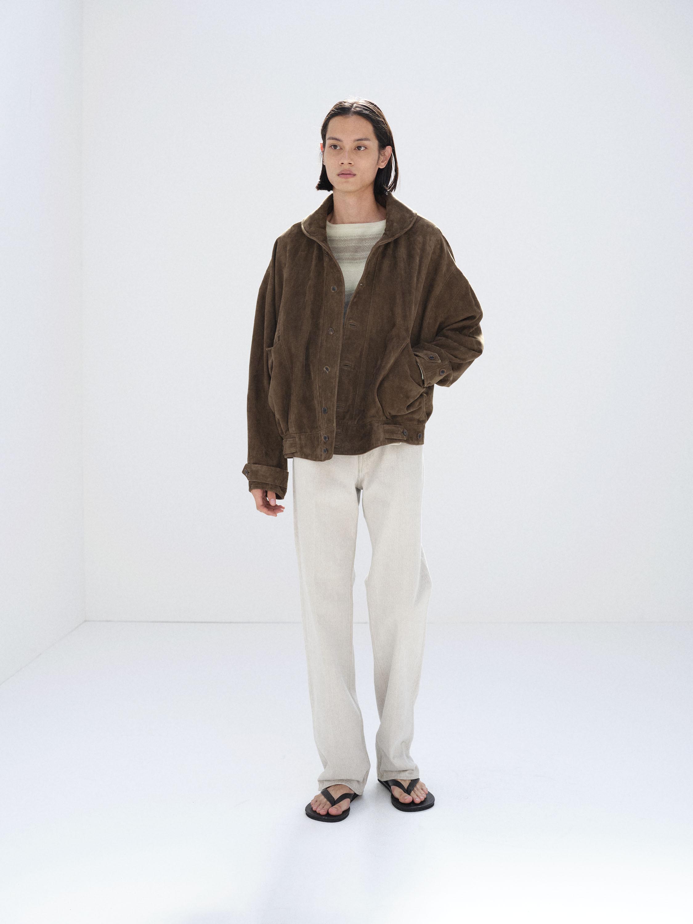 SILKY GRAIN SUEDE BLOUSON 詳細画像 DARK BROWN 3