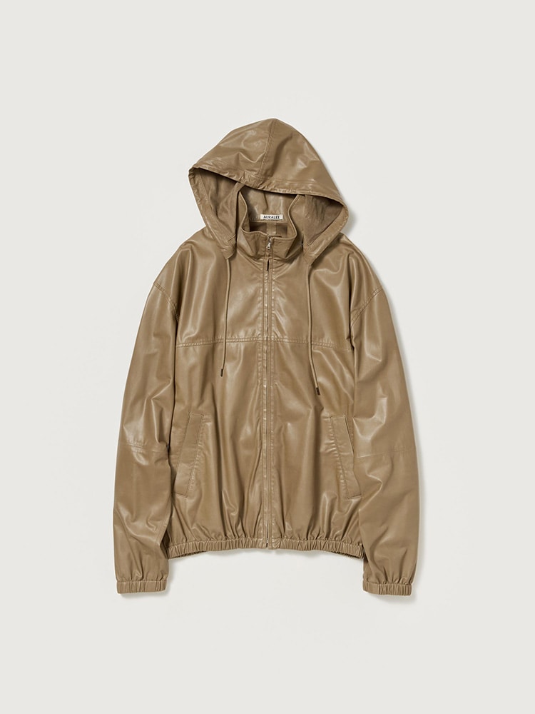 FINE BABY CALF HOODED BLOUSON