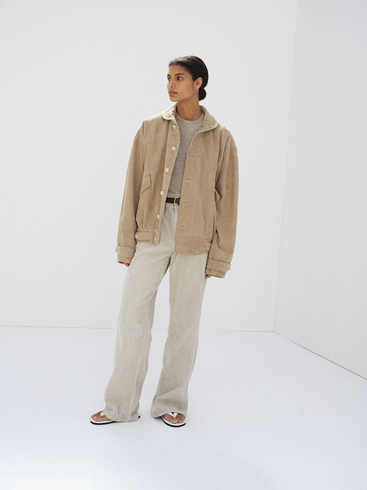SILKY GRAIN SUEDE BLOUSON - AURALEE Official Website