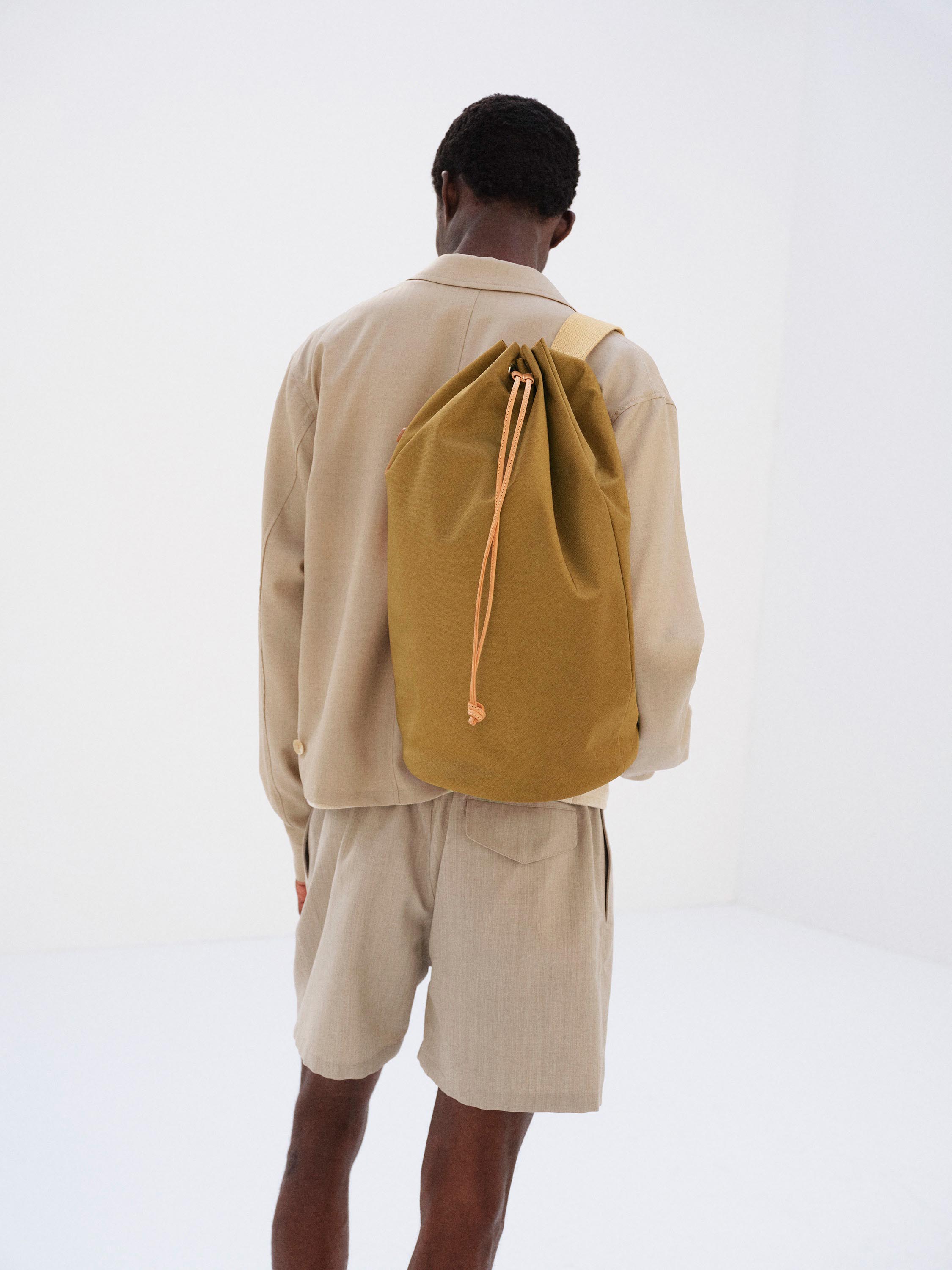 CORDURA NYLON SHOULDER BAG MADE BY AETA 詳細画像 CAMEL 5