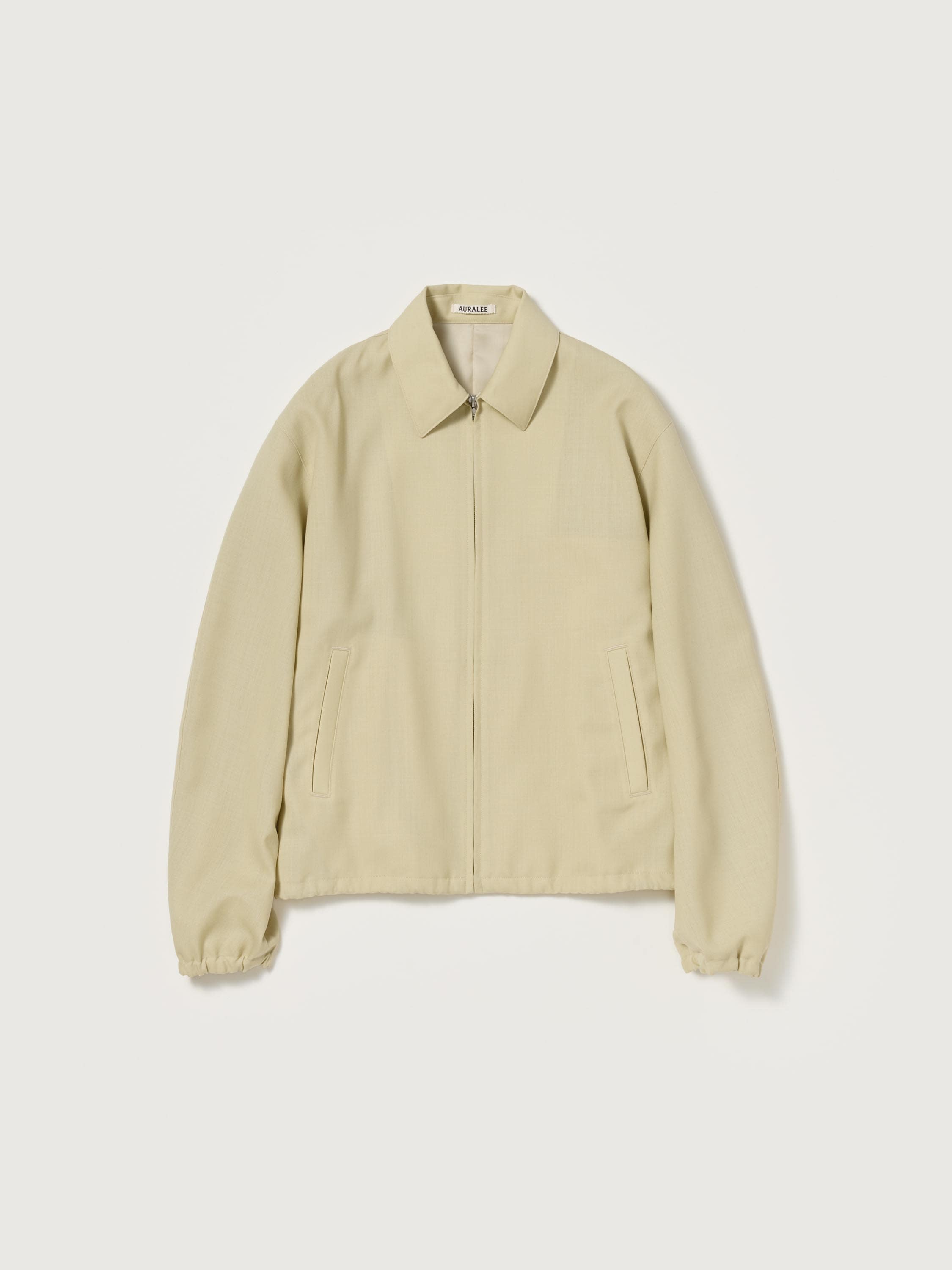 WOOL KID MOHAIR HOPSACK ZIP BLOUSON - AURALEE Official Website