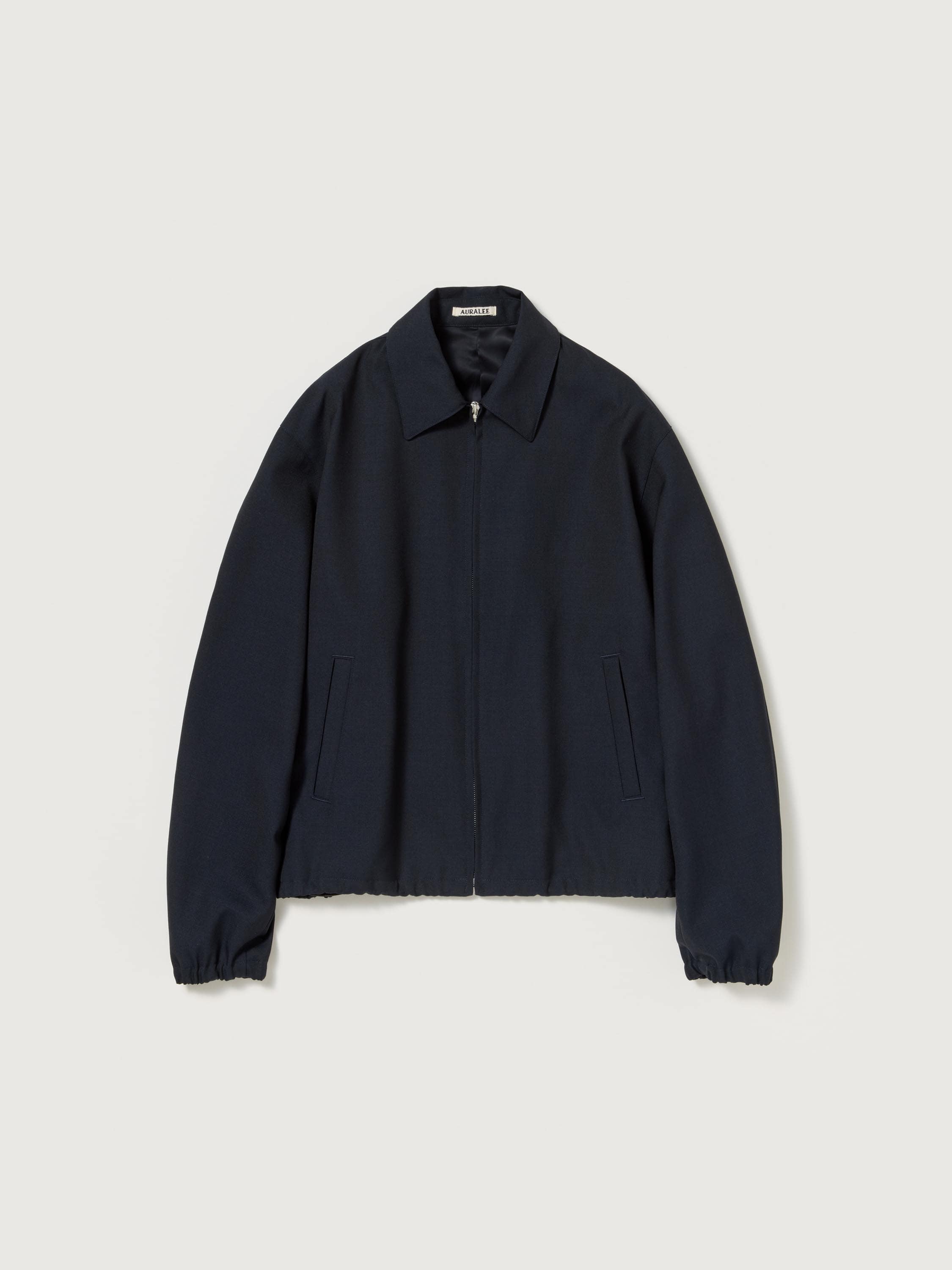 WOOL KID MOHAIR HOPSACK ZIP BLOUSON - AURALEE Official Website
