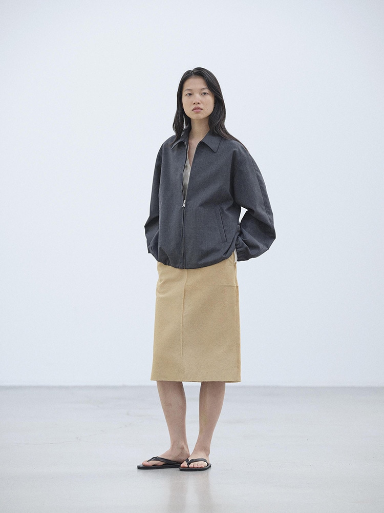 BONDED TROPICAL WOOL ZIP BLOUSON - AURALEE Official Website