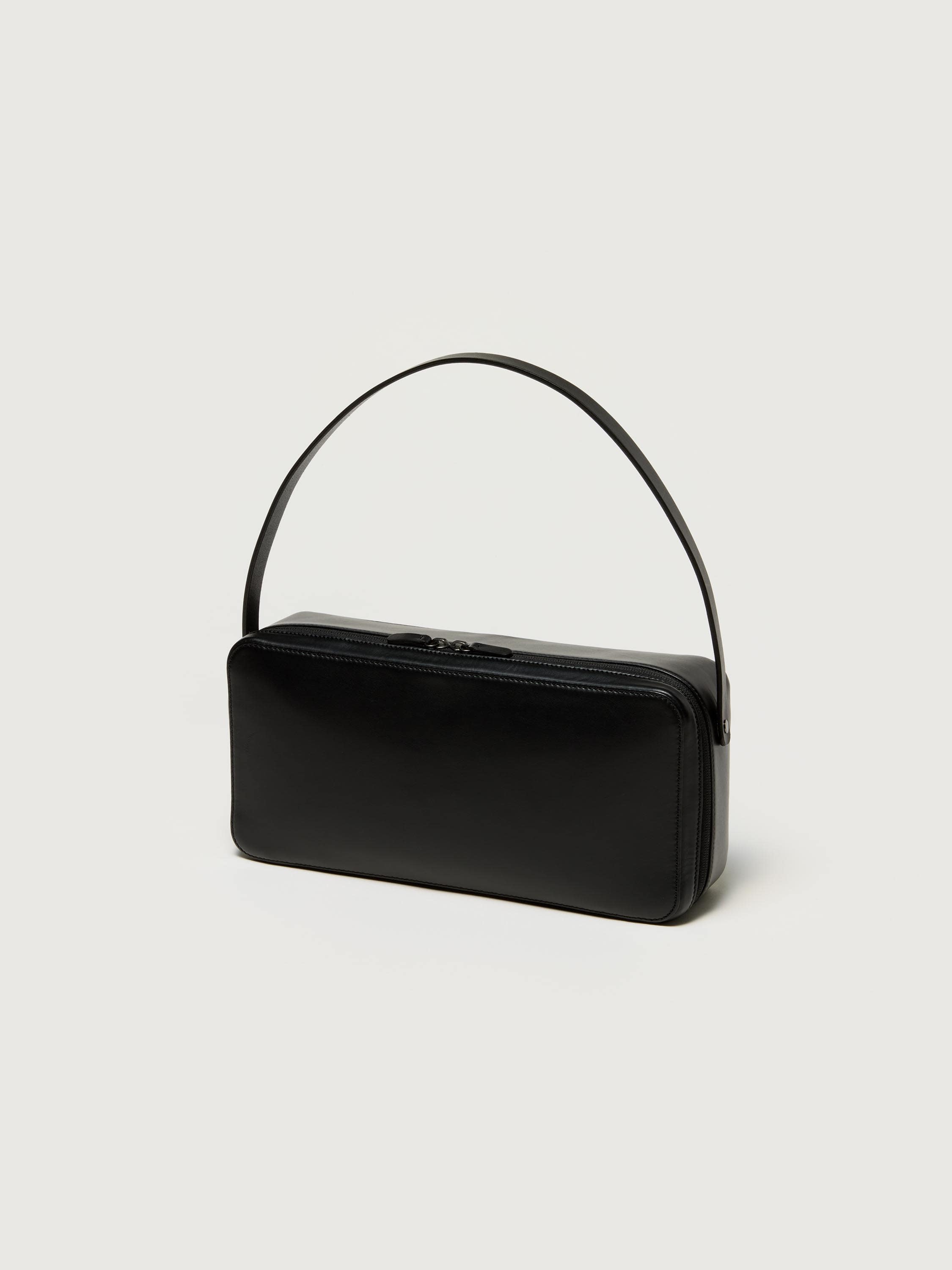 LEATHER SQUARE BAG MADE BY AETA 詳細画像 BLACK 1