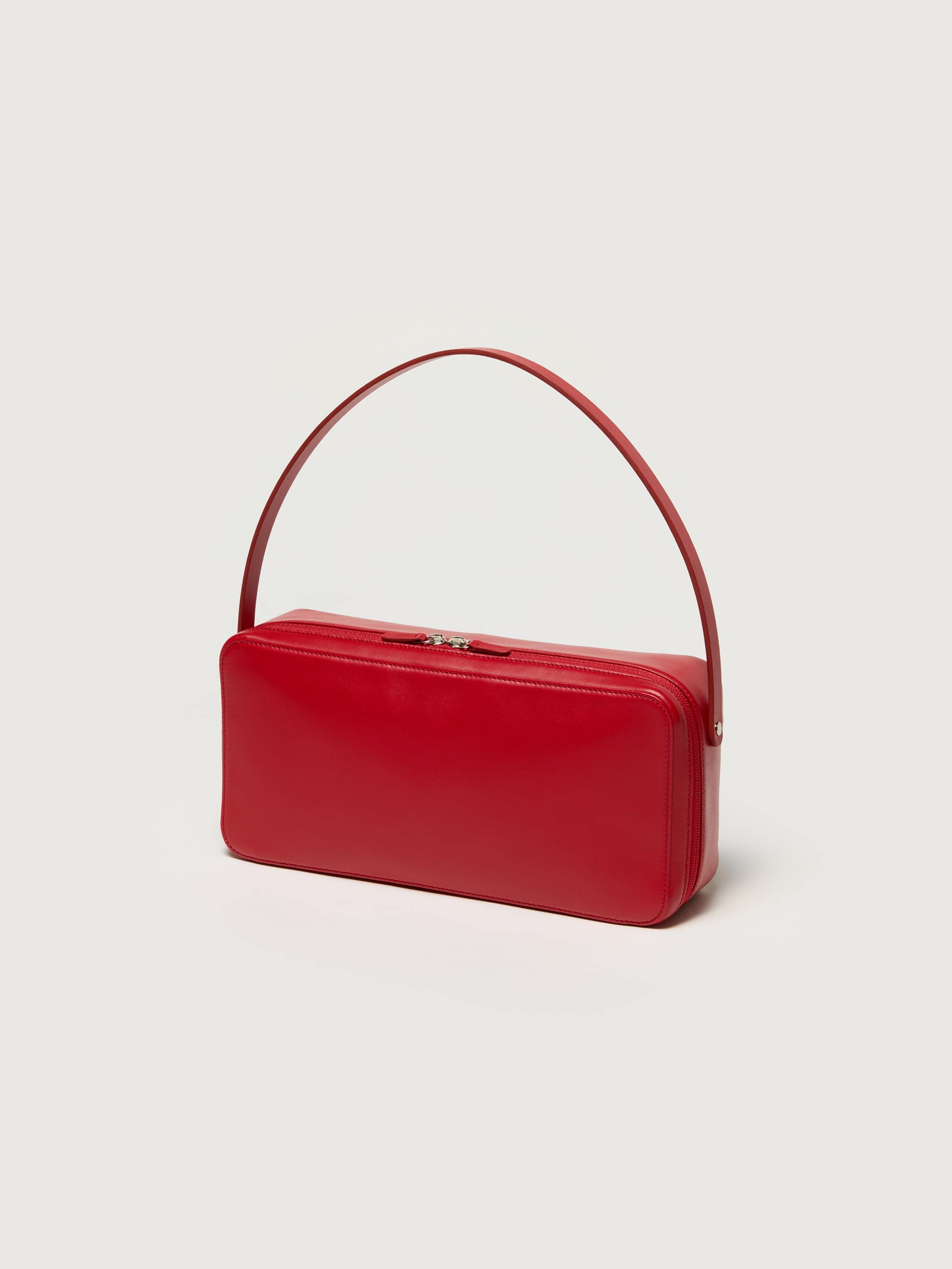 LEATHER SQUARE BAG MADE BY AETA 詳細画像 RED 1