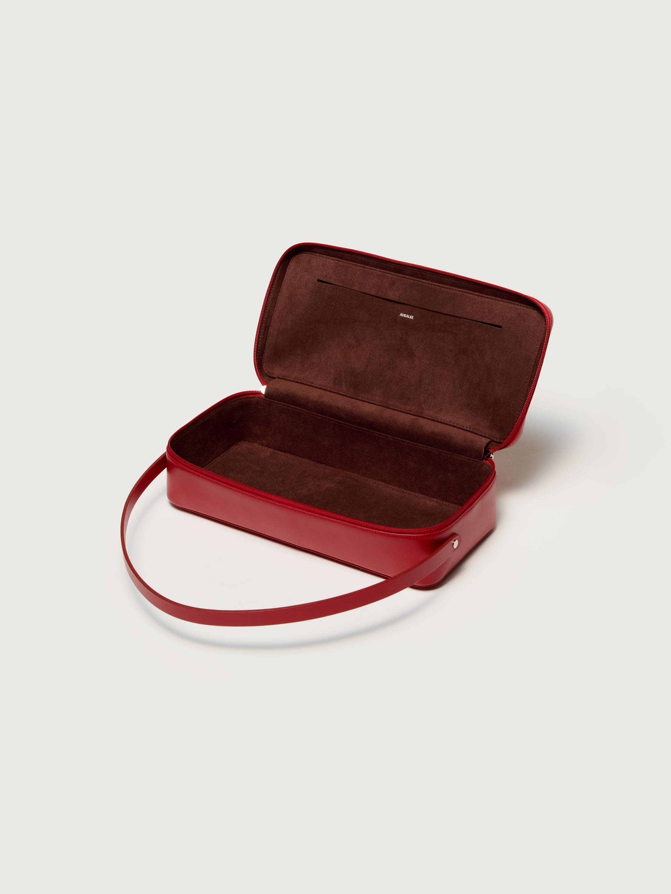 LEATHER SQUARE BAG MADE BY AETA 詳細画像 RED 2