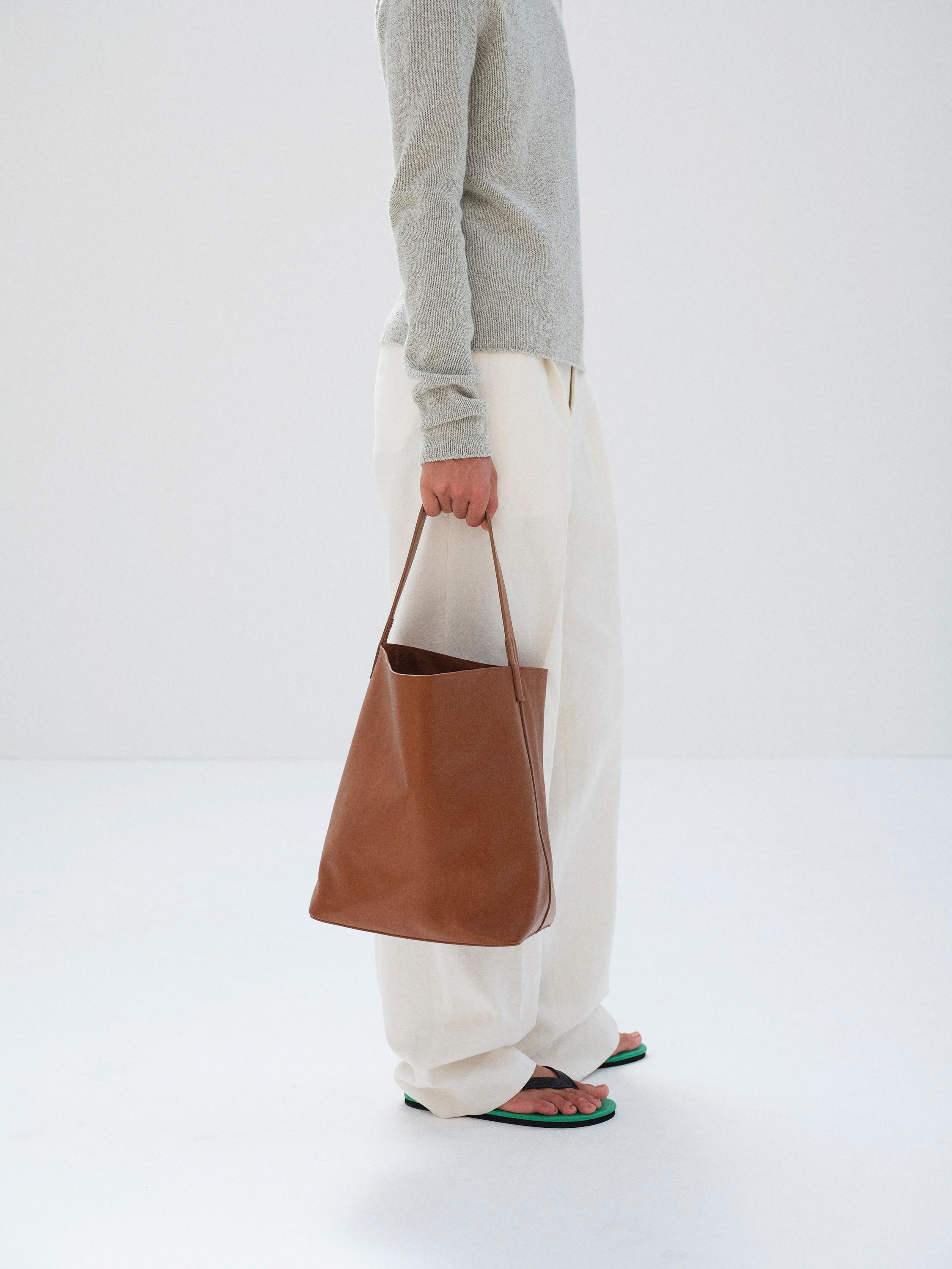 LEATHER TOTE BAG MADE BY AETA 詳細画像 BROWN 5
