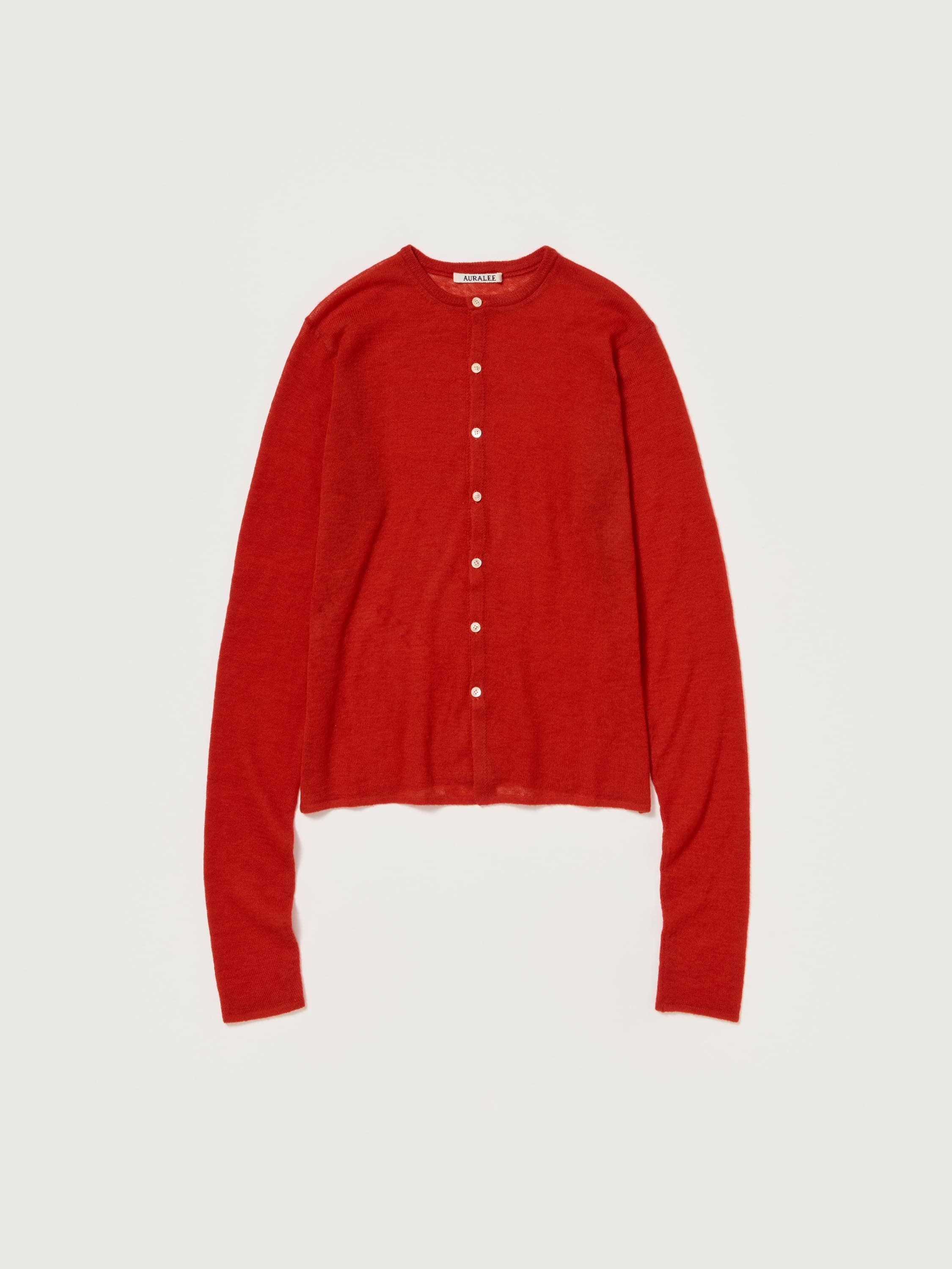 SHEER CASHMERE KNIT CARDIGAN 詳細画像 RED ORANGE 4