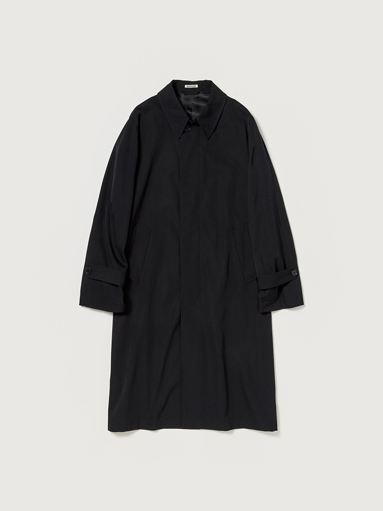 LIGHT WOOL MAX GABARDINE COAT - AURALEE Official Website