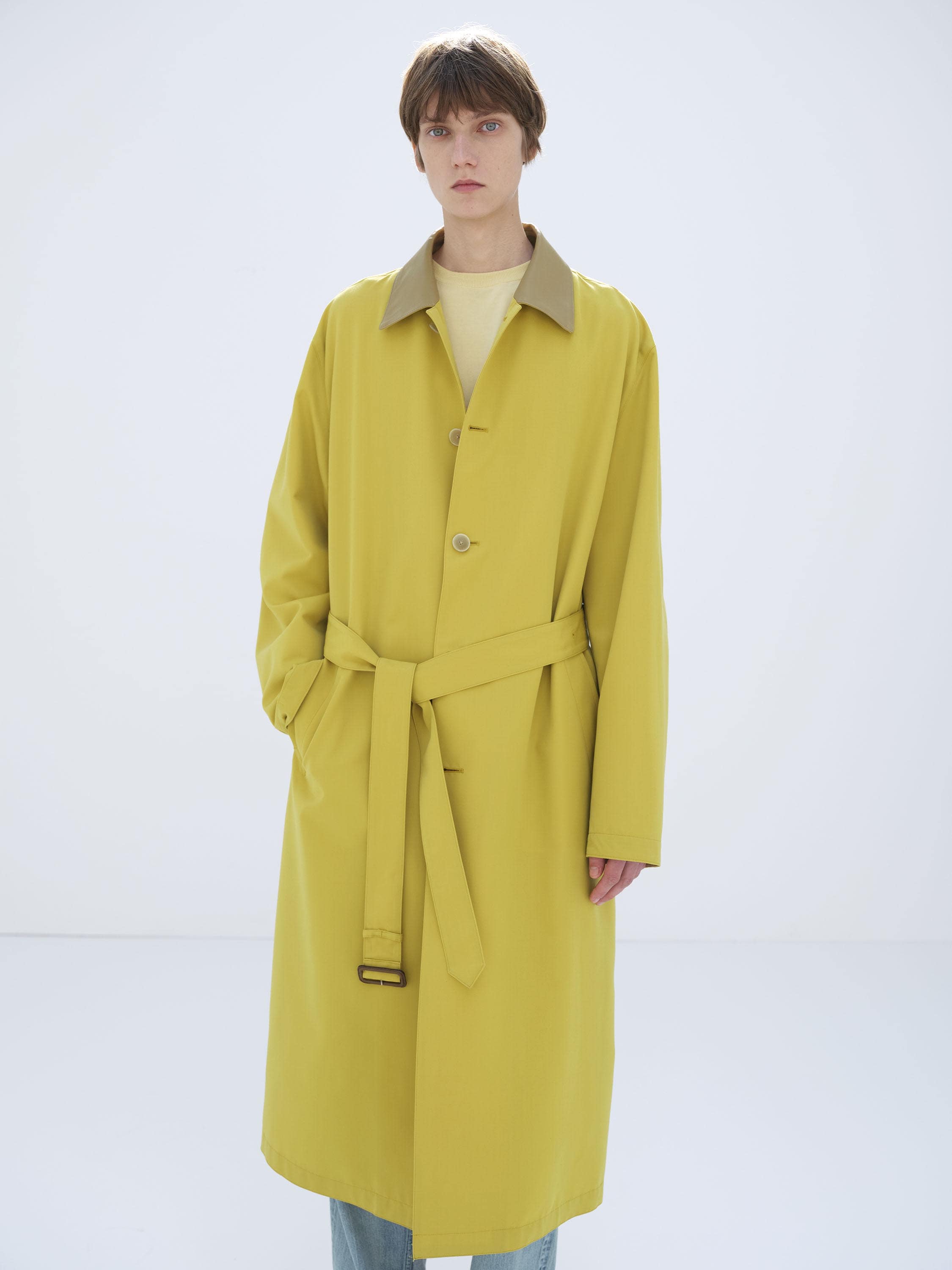 WOOL MAX CANVAS COAT 詳細画像 MUSTARD YELLOW 3