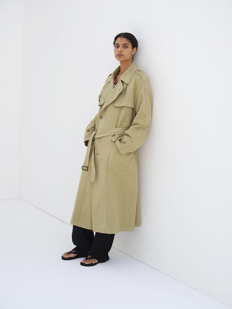 GARMENT-DYED TEXTURED CHINO COAT - AURALEE Official Website