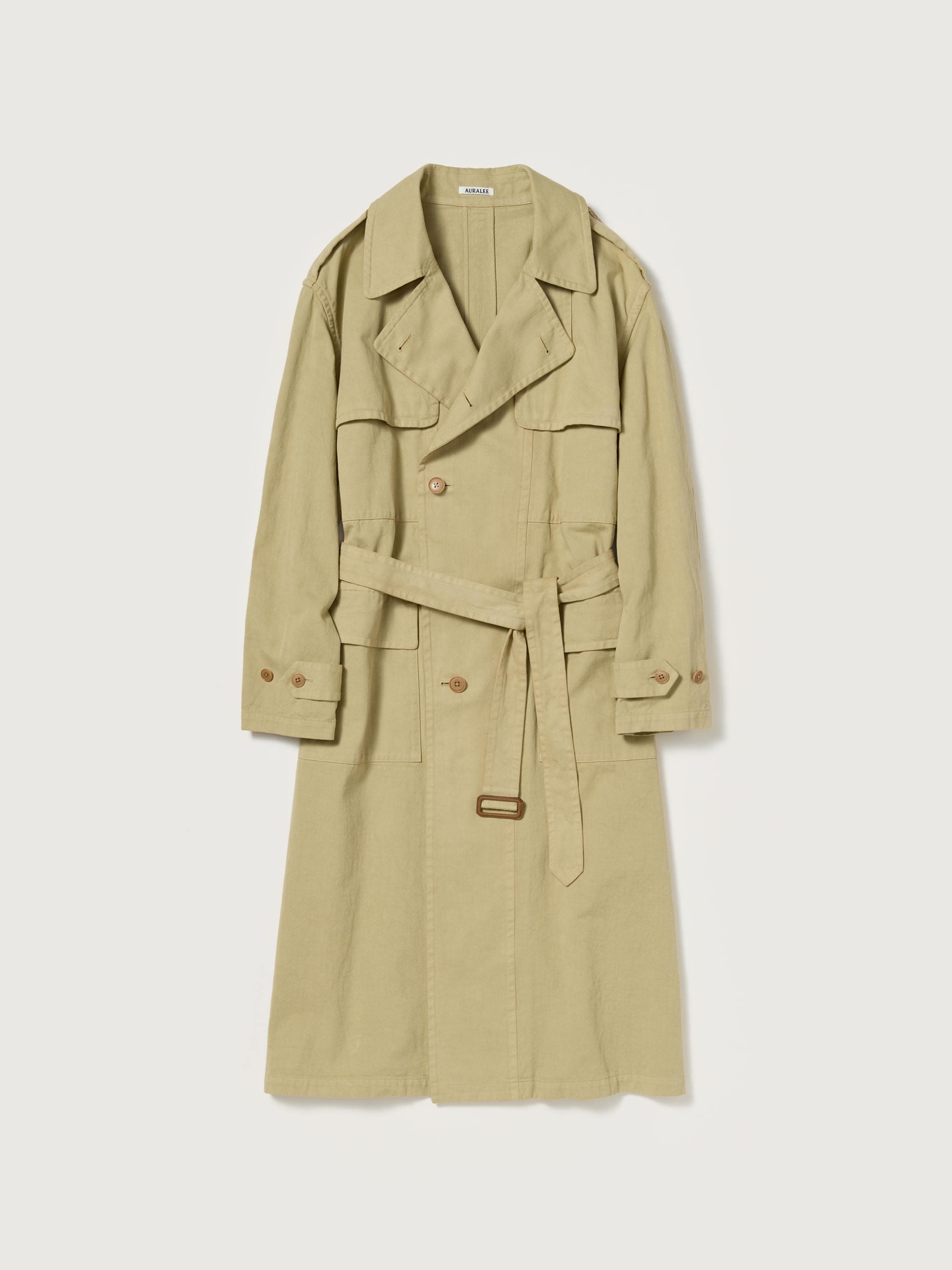 GARMENT-DYED TEXTURED CHINO COAT 詳細画像 BEIGE 5