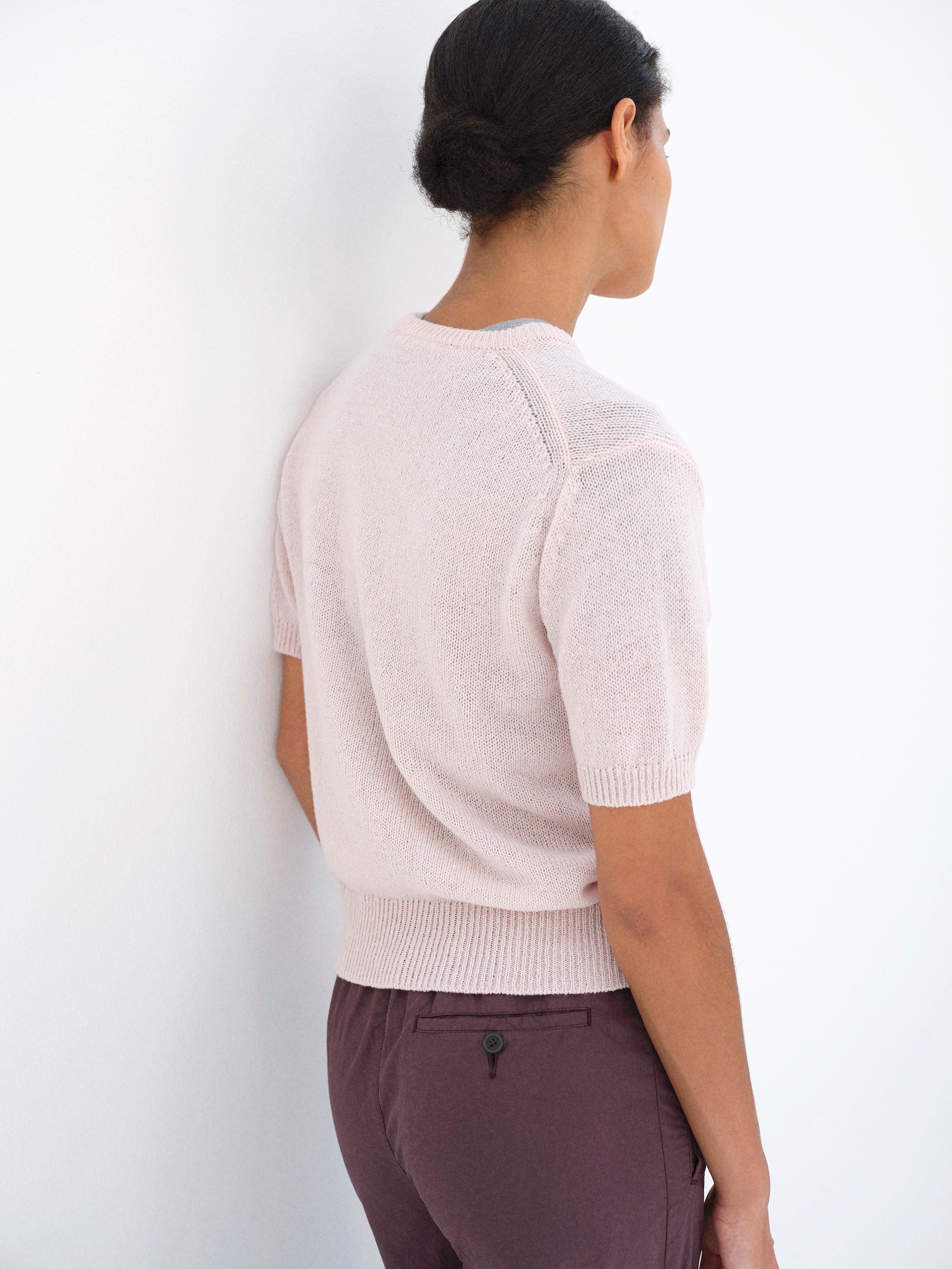 SUMMER CASHMERE KNIT HALF SLEEVED CARDIGAN 詳細画像 LIGHT PINK 3