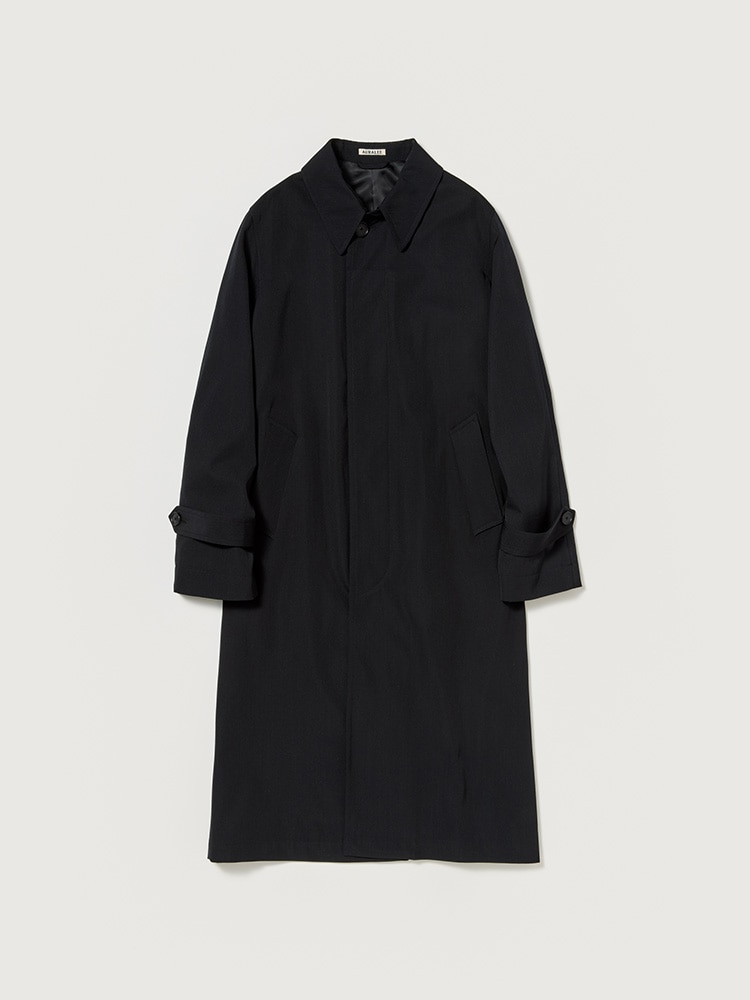 LIGHT WOOL MAX GABARDINE COAT - AURALEE Official Website
