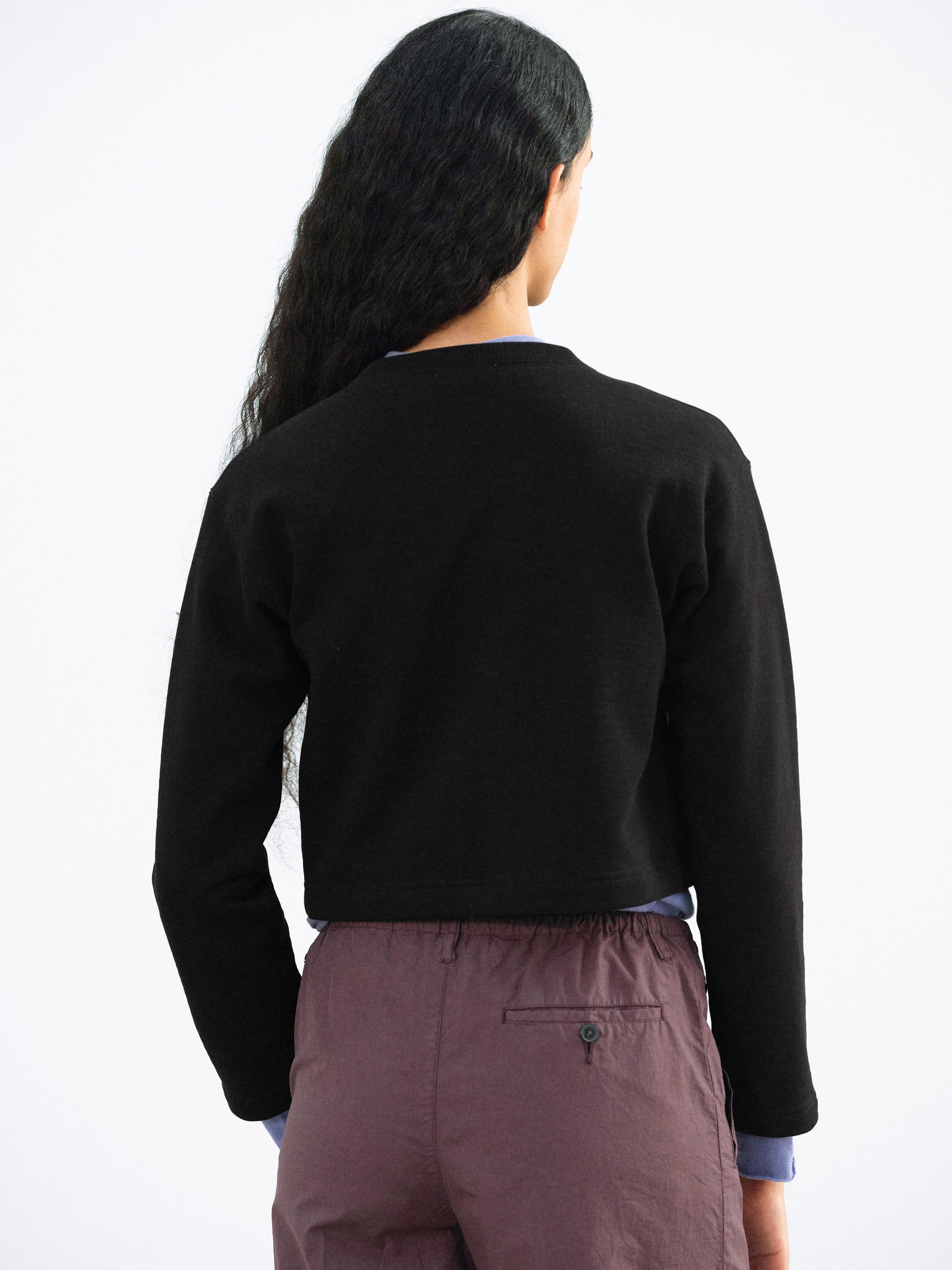 SMOOTH SOFT BD SWEAT CARDIGAN 詳細画像 BLACK 4