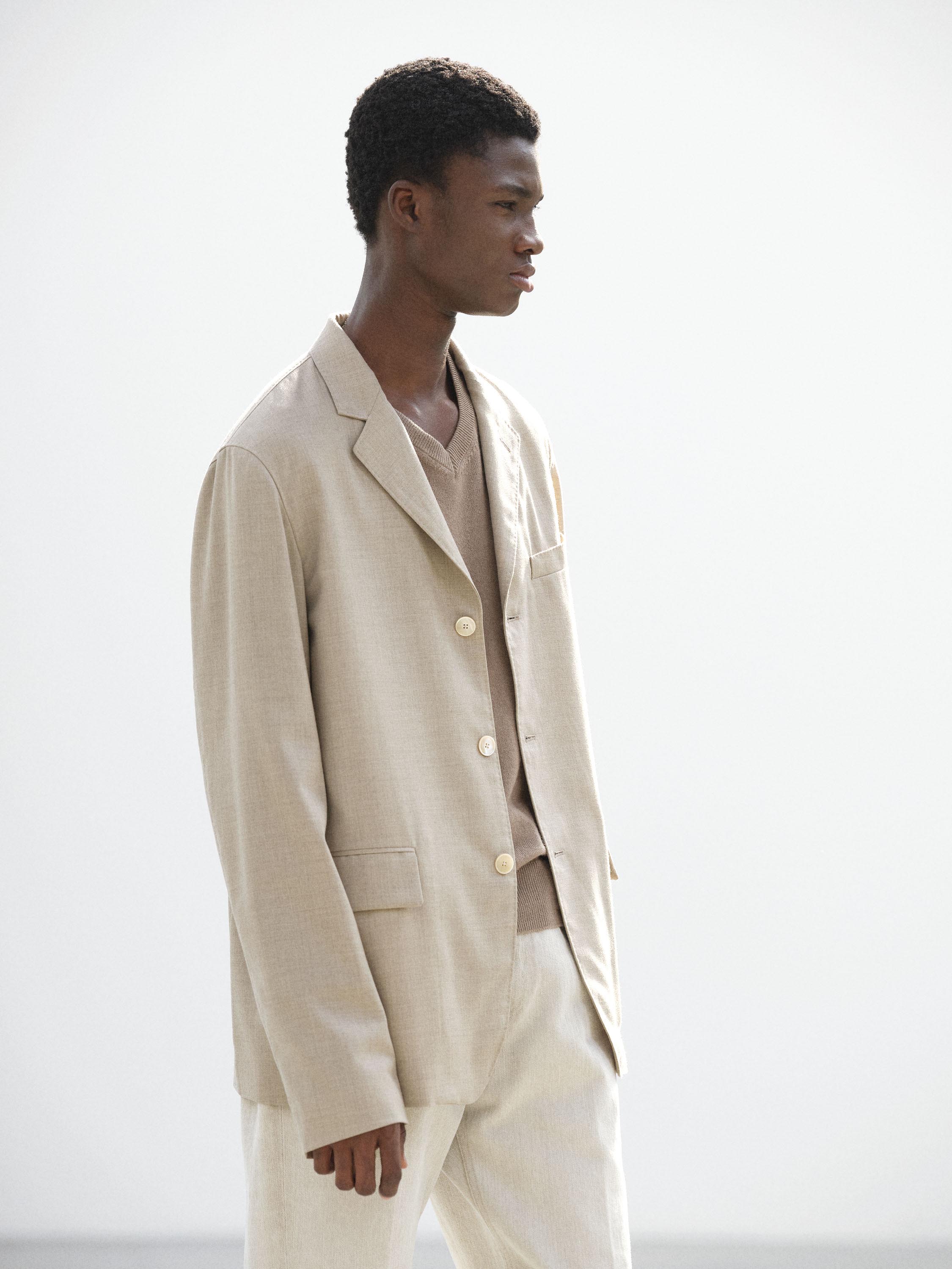 SUMMER TWIST CASHMERE PORA JACKET 詳細画像 TOP BROWN BEIGE 4