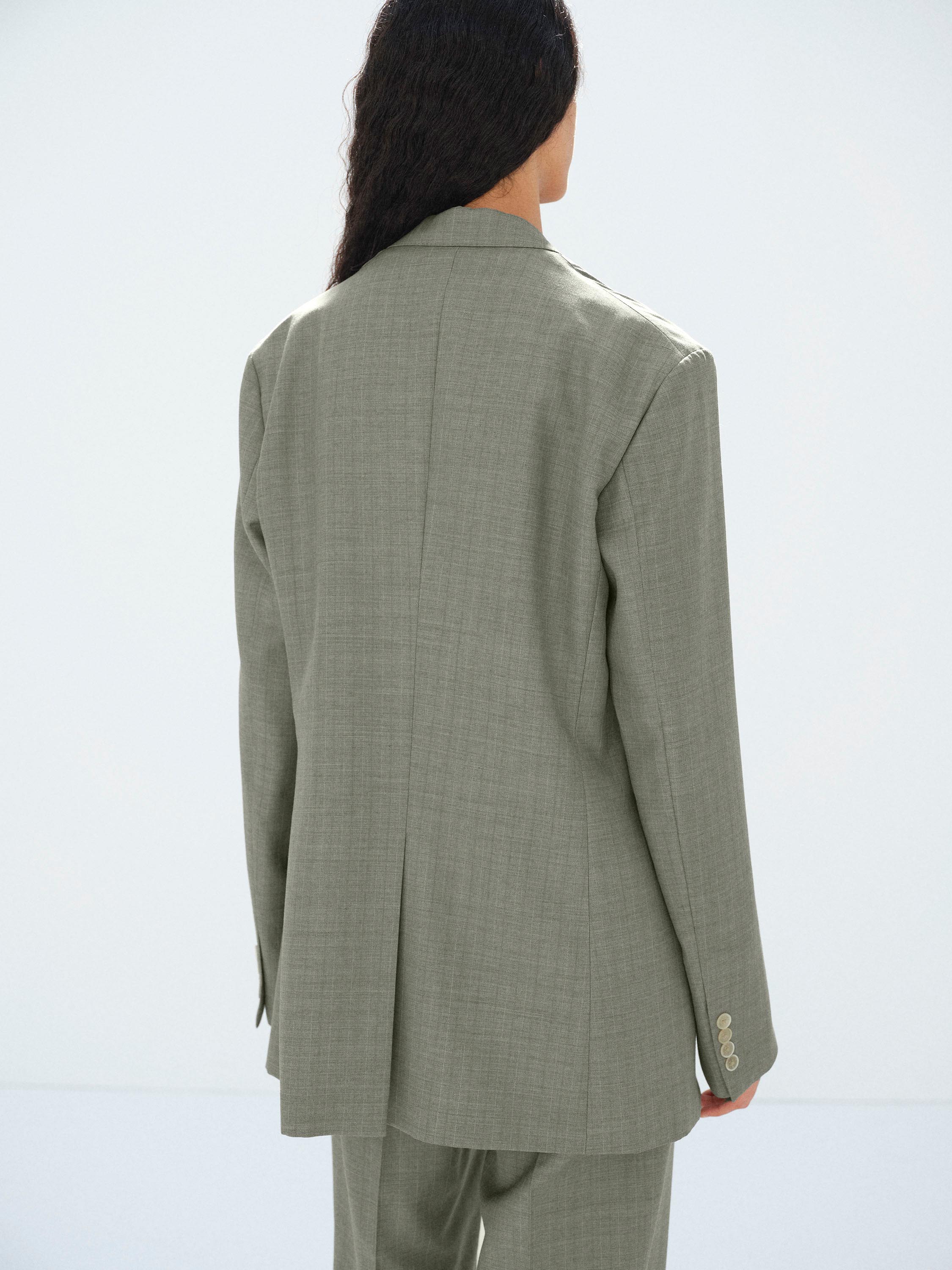 BLUEFACED WOOL JACKET 詳細画像 KHAKI GRAY STRIPE 6