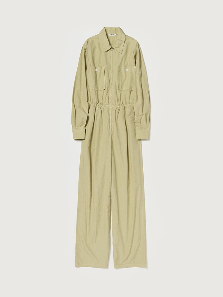 GARMENT-DYED FINX SHUTTLE WEATHER JUMPSUIT - AURALEE Official Website