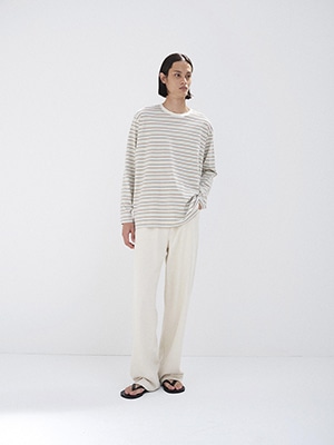 GRADIENT STRIPE JERSEY L/S TEE