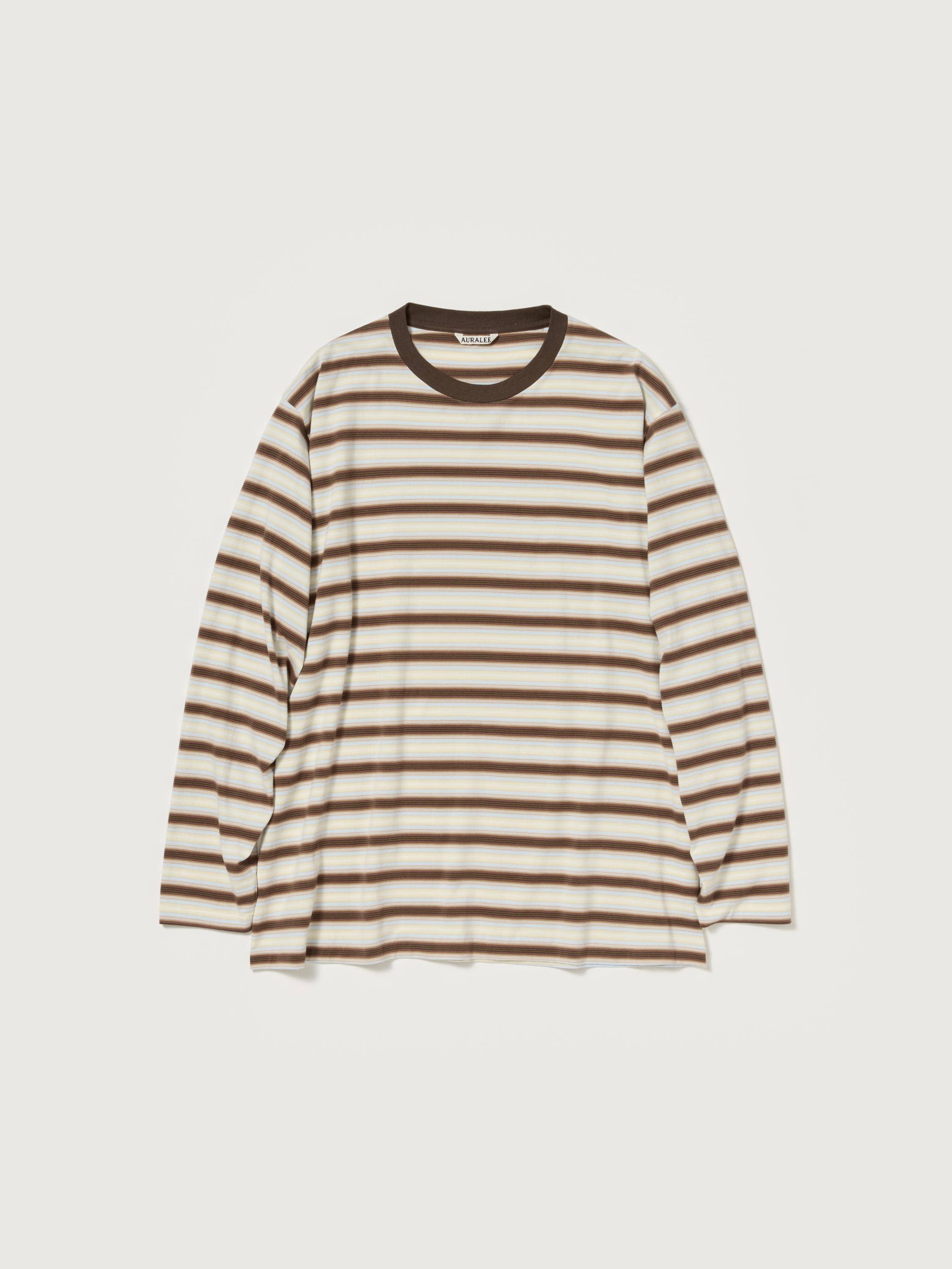 GRADIENT STRIPE JERSEY L/S TEE 詳細画像 FADE BROWN STRIPE 1