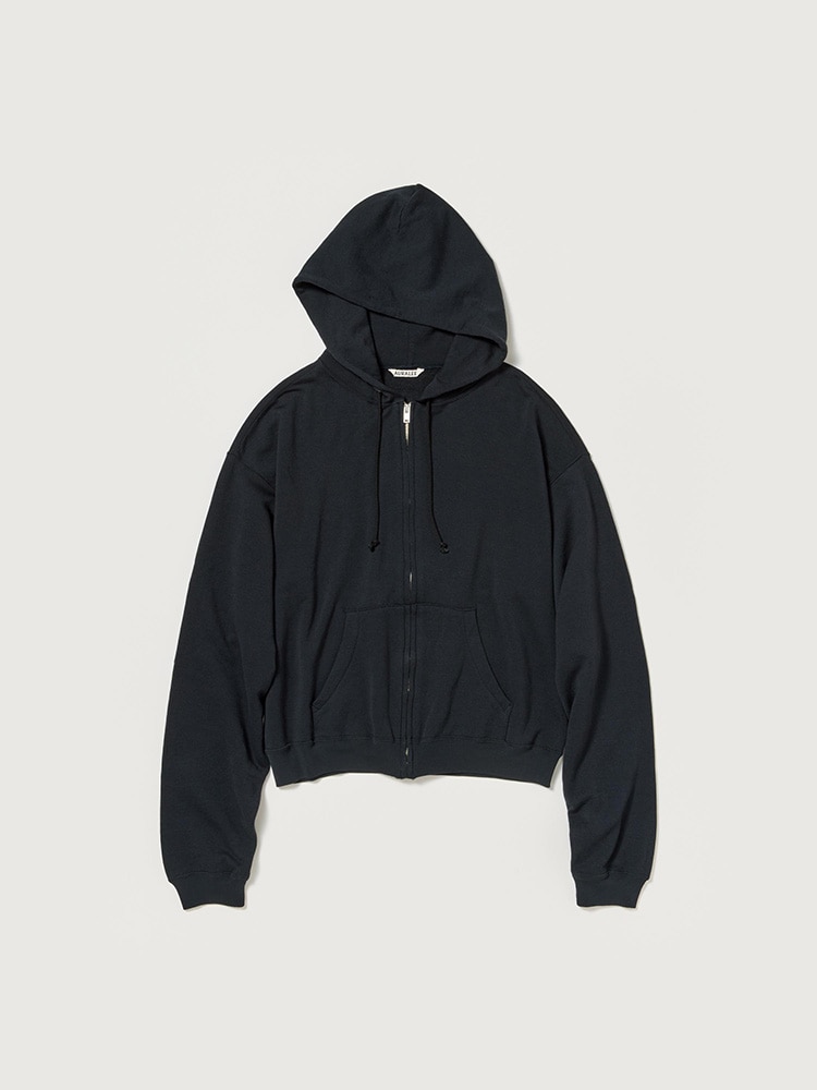 HIGH TWIST LIGHT SWEAT ZIP PARKA - AURALEE Official Website