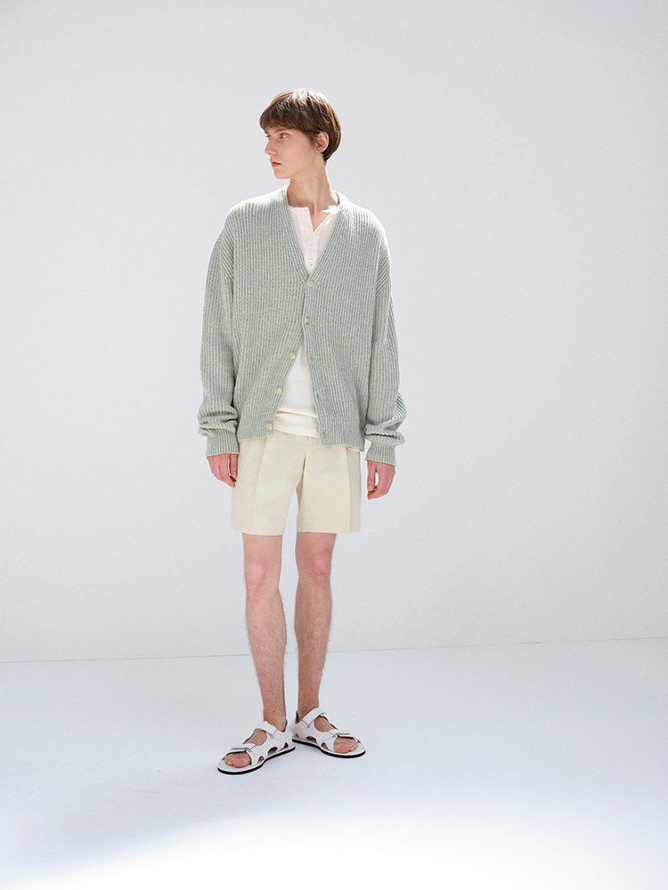 CASHMERE SILK MELANGE KNIT CARDIGAN - AURALEE Official Website