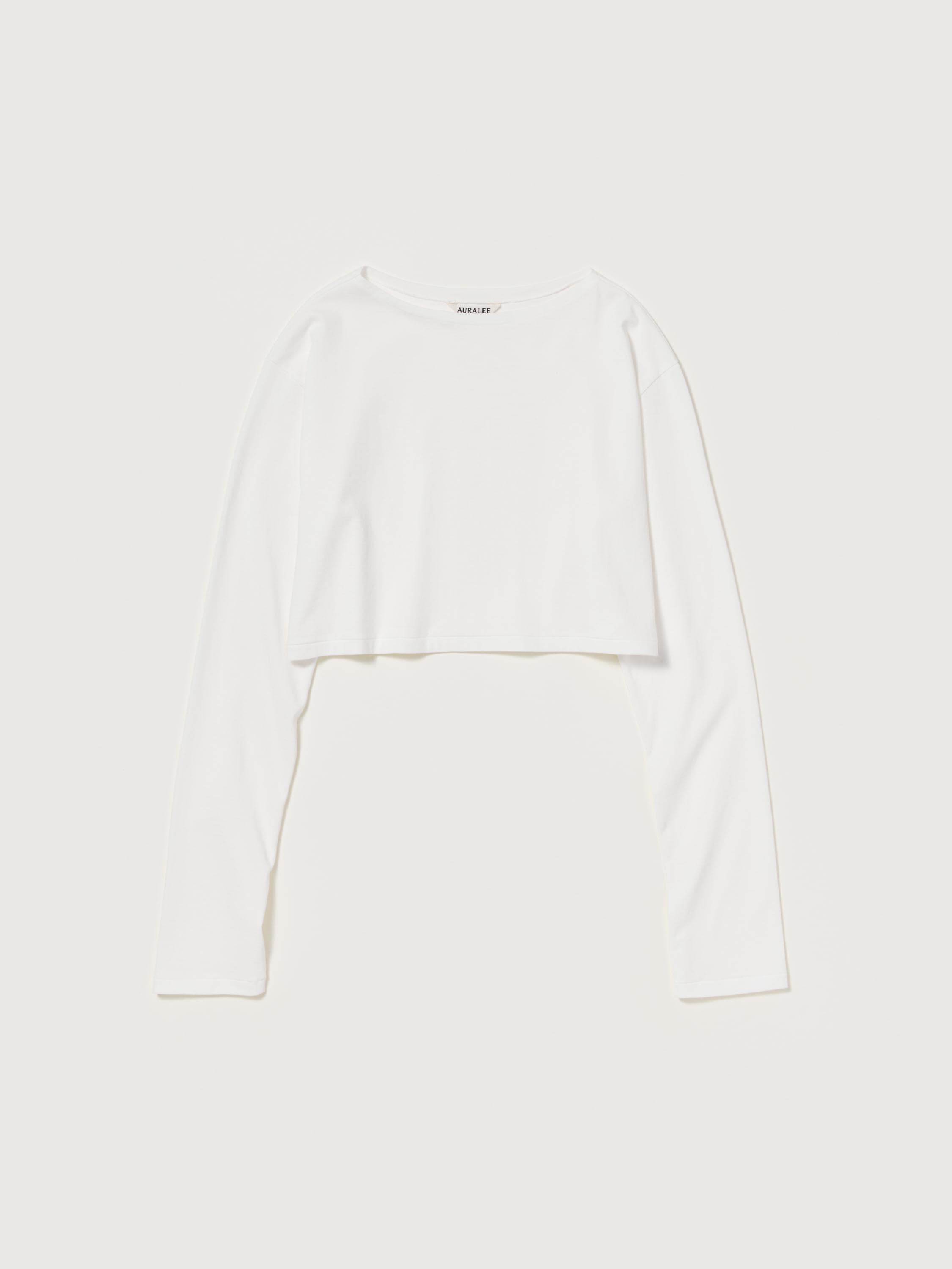 HIGH GAUGE COTTON JERSEY BOAT NECK L/S TEE 詳細画像 WHITE 1