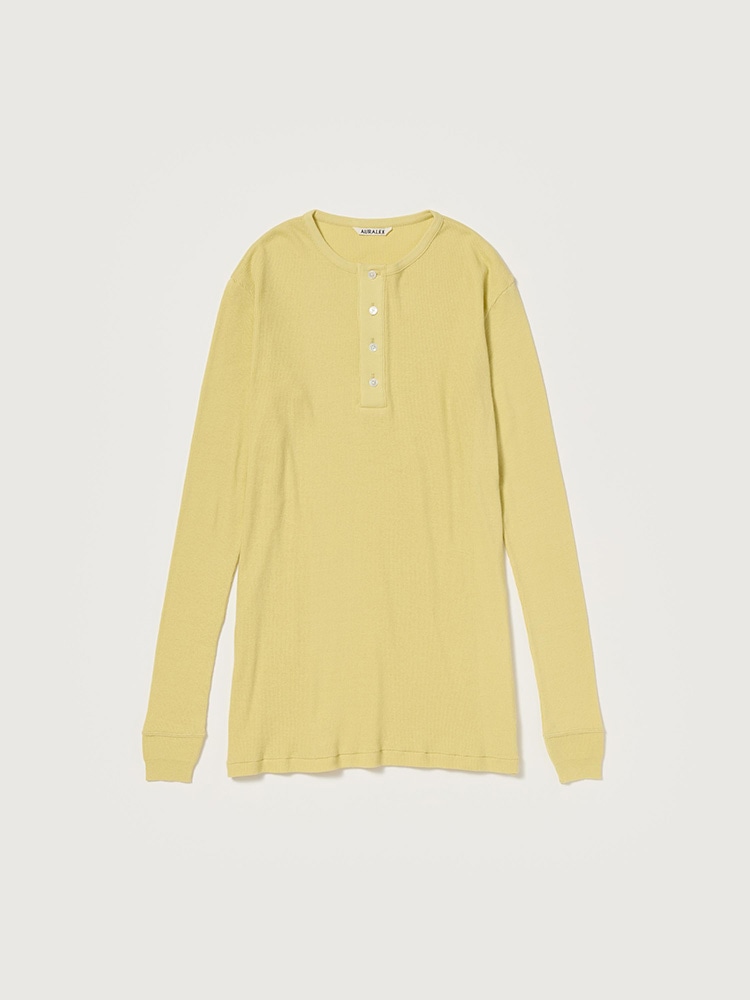 AURALEE オーラリー　ORGANIC SOFT RIB TANK 24SS AURALEE 「ORGANIC SOFT RIB TANK / DUSTY YELLOW」 – SISTER
