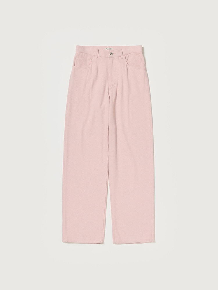 SILK NEP DENIM 5P WIDE PANTS