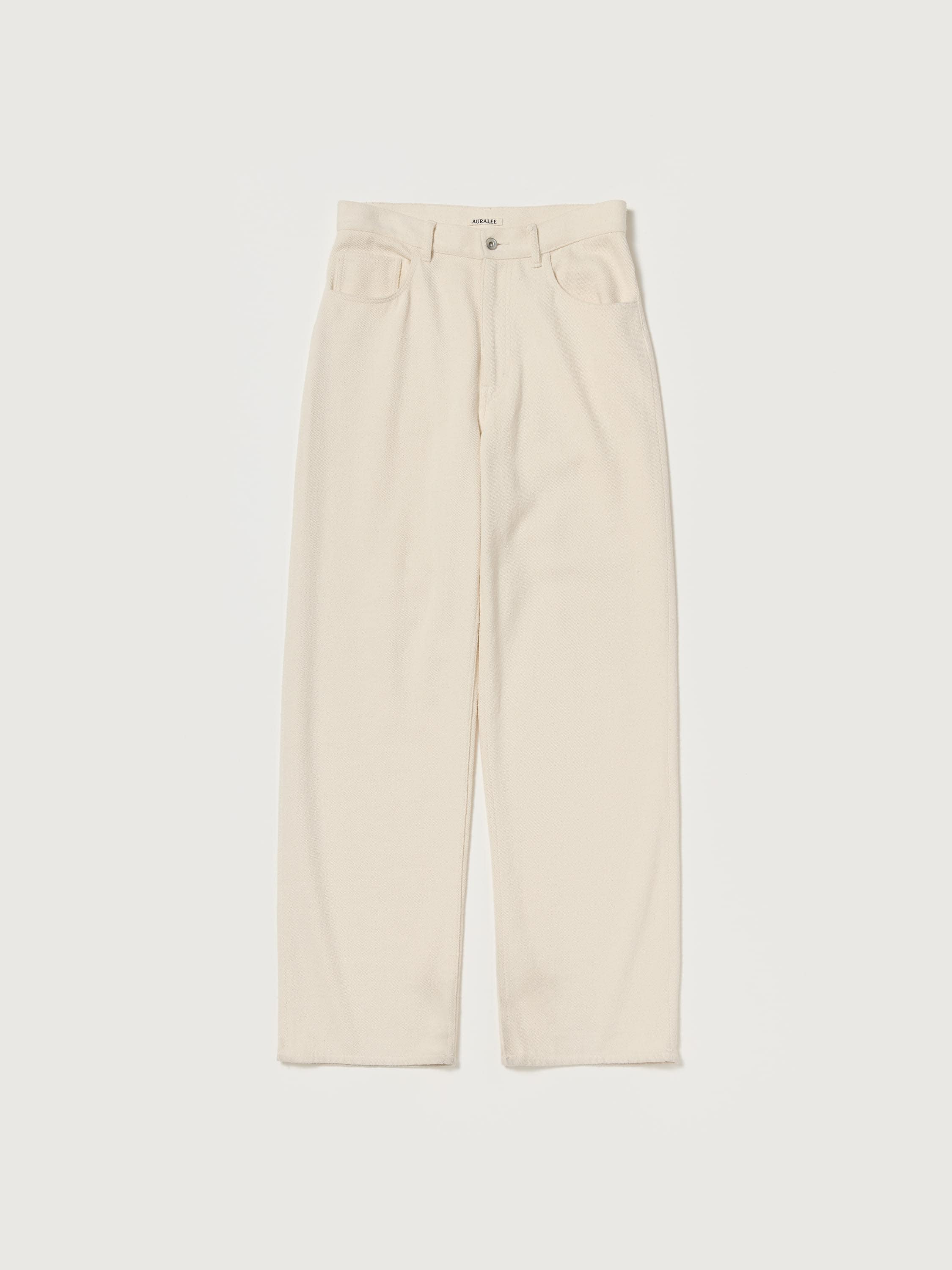 SILK NEP DENIM 5P WIDE PANTS 詳細画像 IVORY WHITE 1