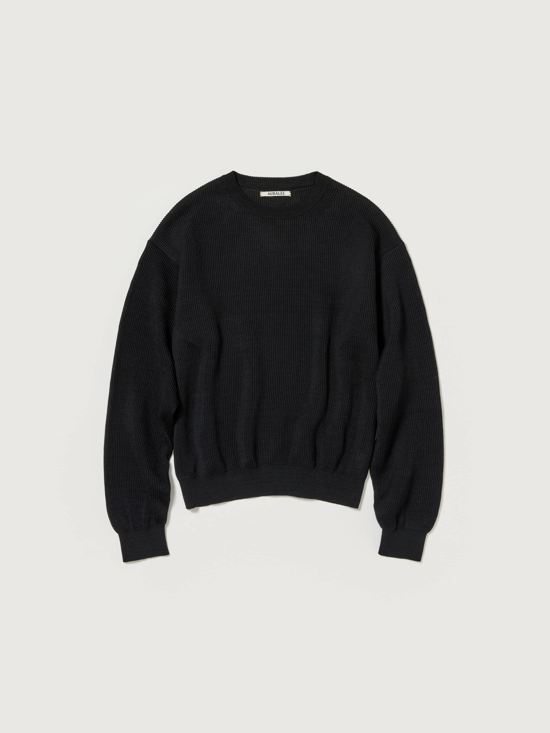 FLAT YARN RIB KNIT P/O 詳細画像 BLACK 1