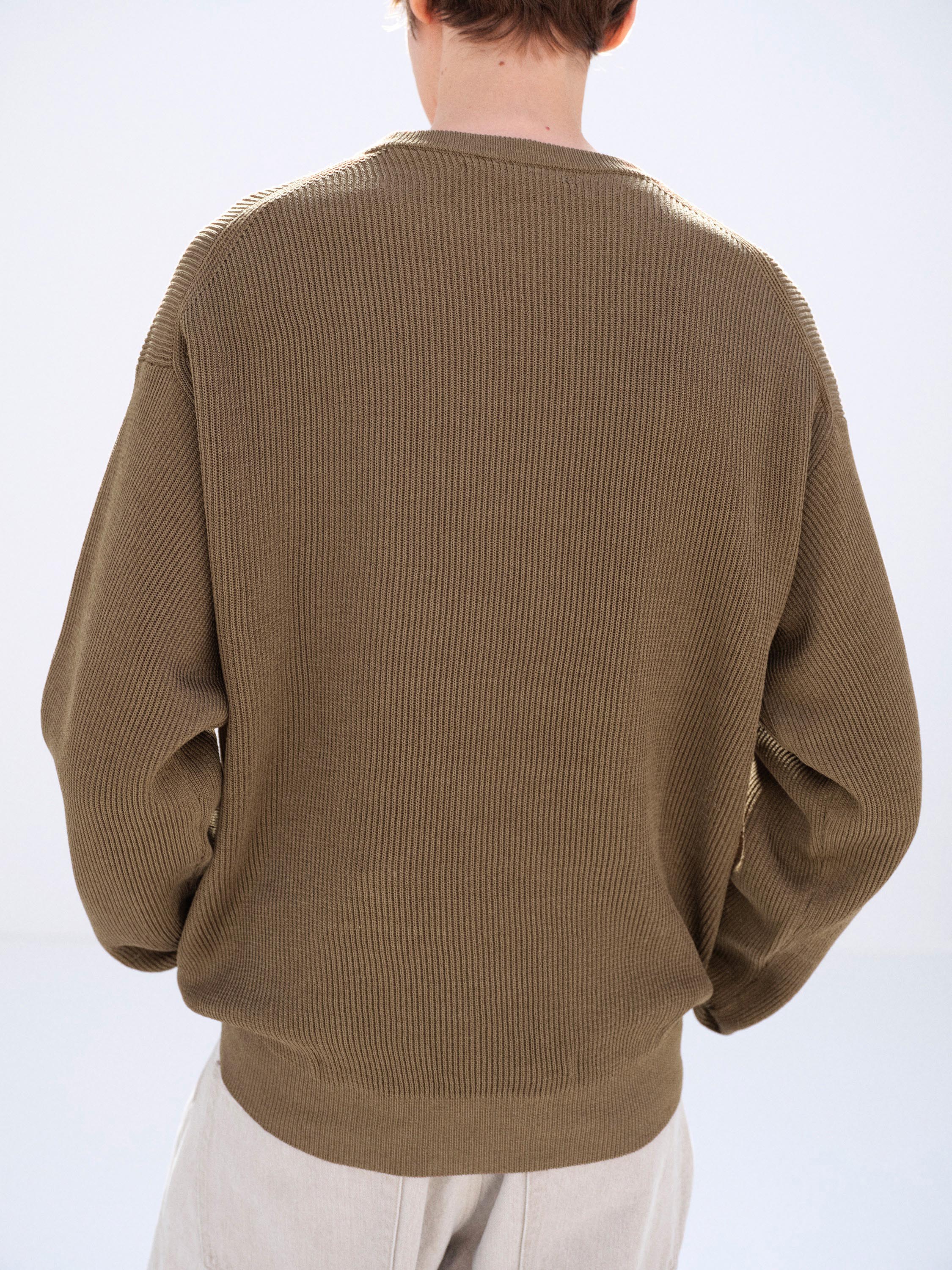 FLAT YARN RIB KNIT P/O 詳細画像 LIGHT BROWN 4
