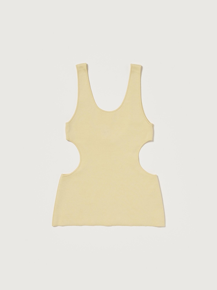 DOUBLE FACED SILK COTTON KNIT LONG TANK - AURALEE Official Website