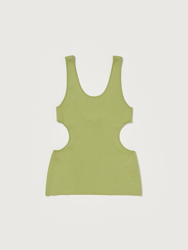 DOUBLE FACED SILK COTTON KNIT LONG TANK - AURALEE Official Website