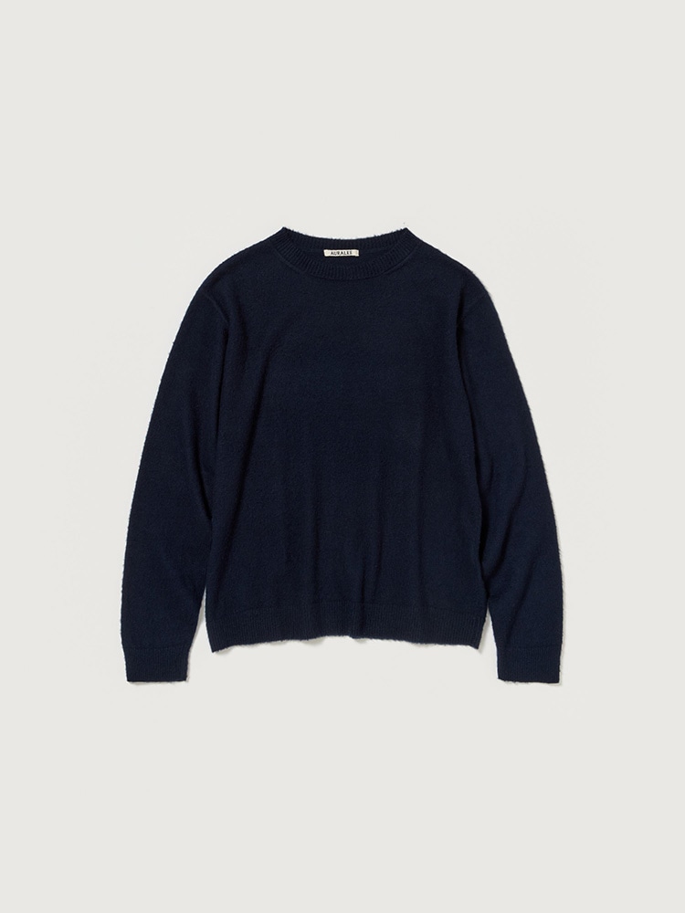 BRUSHED CASHMERE COTTON KNIT P/O - AURALEE Official Website