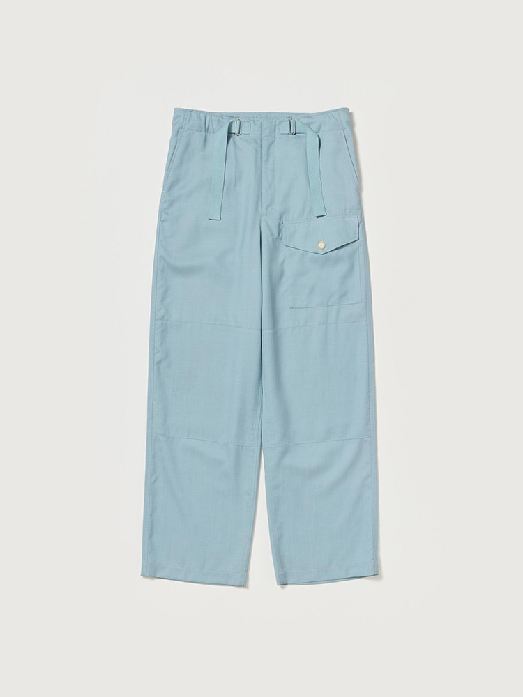 WOOL HERRINGBONE CARGO PANTS