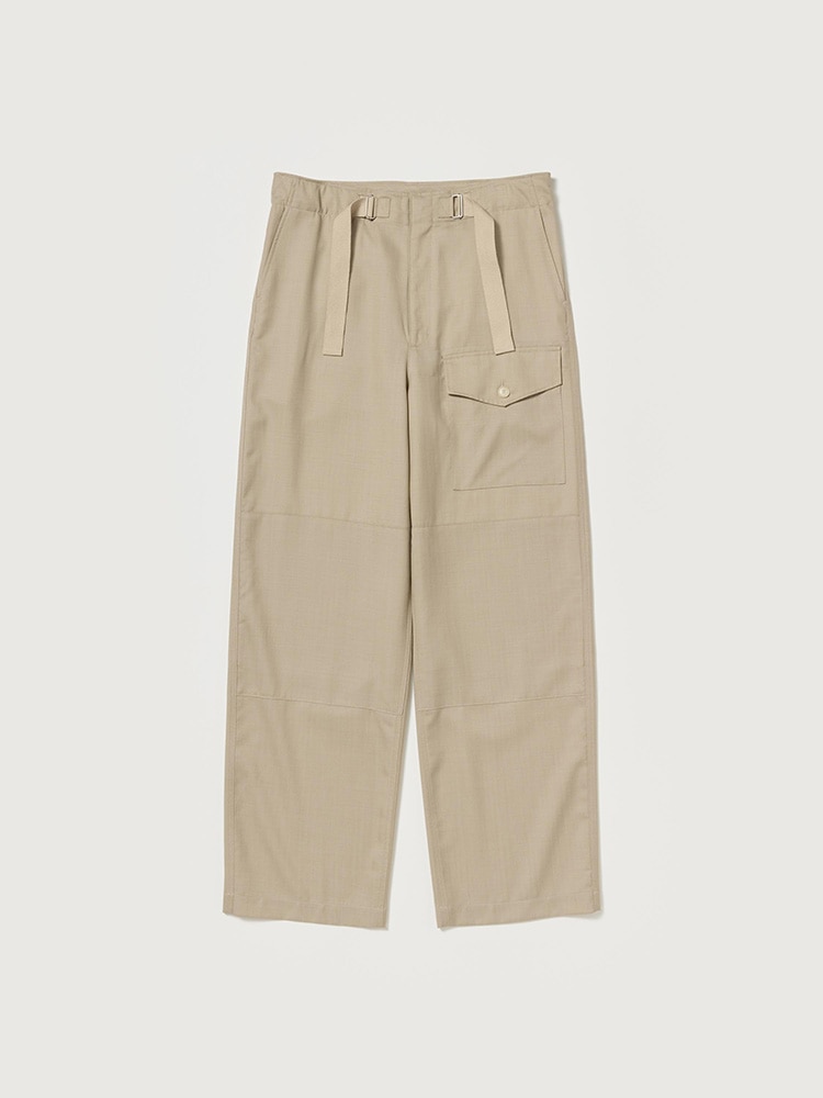 WOOL HERRINGBONE CARGO PANTS - AURALEE Official Website