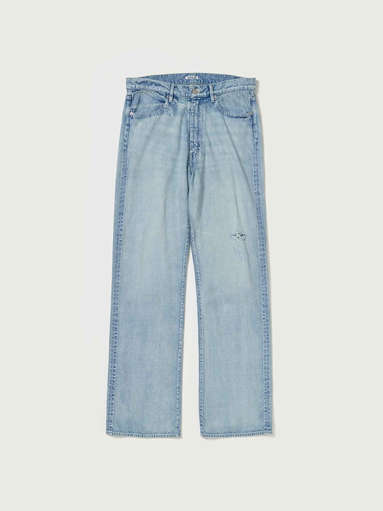 FADED SELVEDGE LIGHT DENIM PANTS