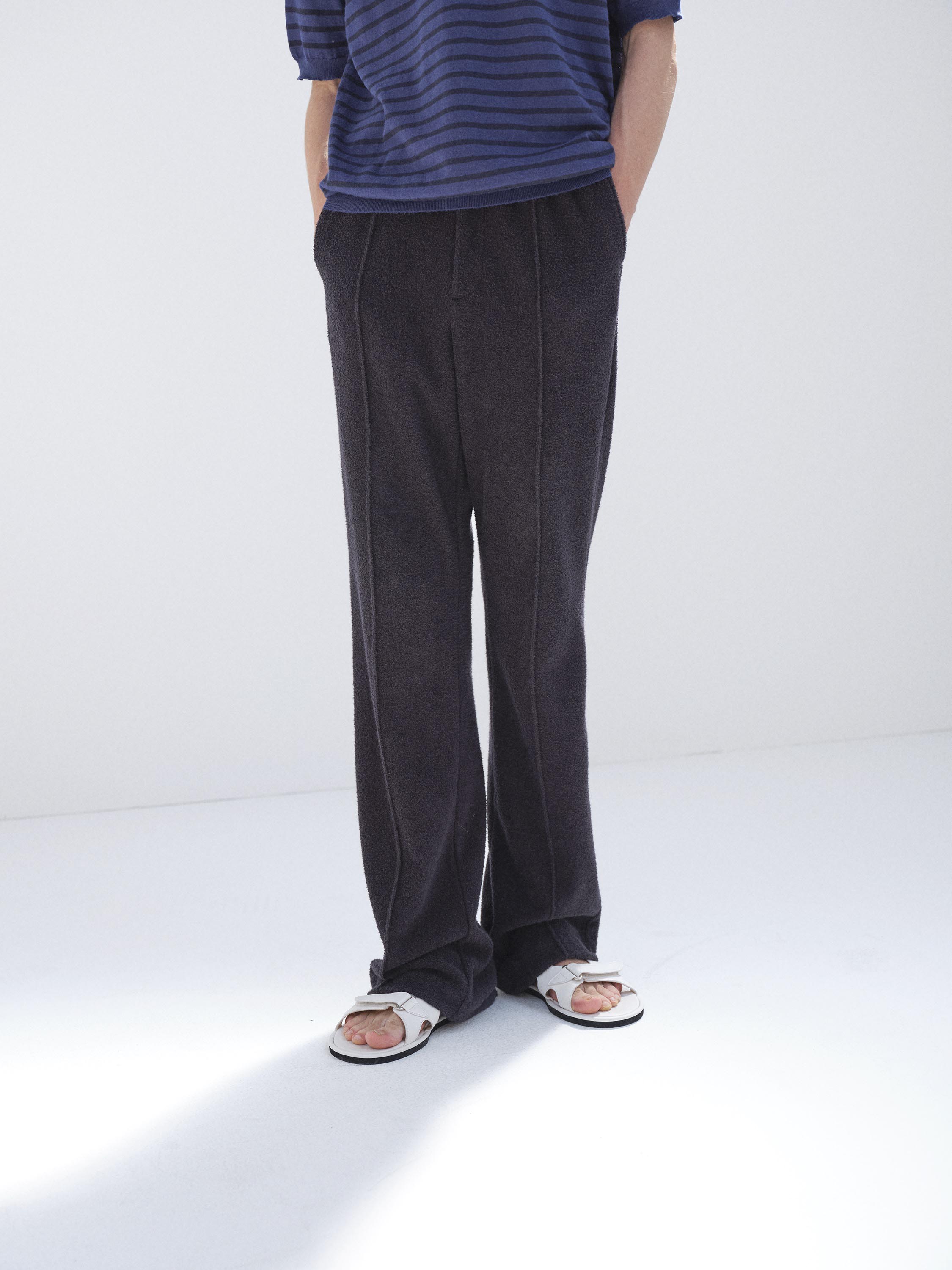 COTTON NYLON PILE PANTS 詳細画像 NAVY 1