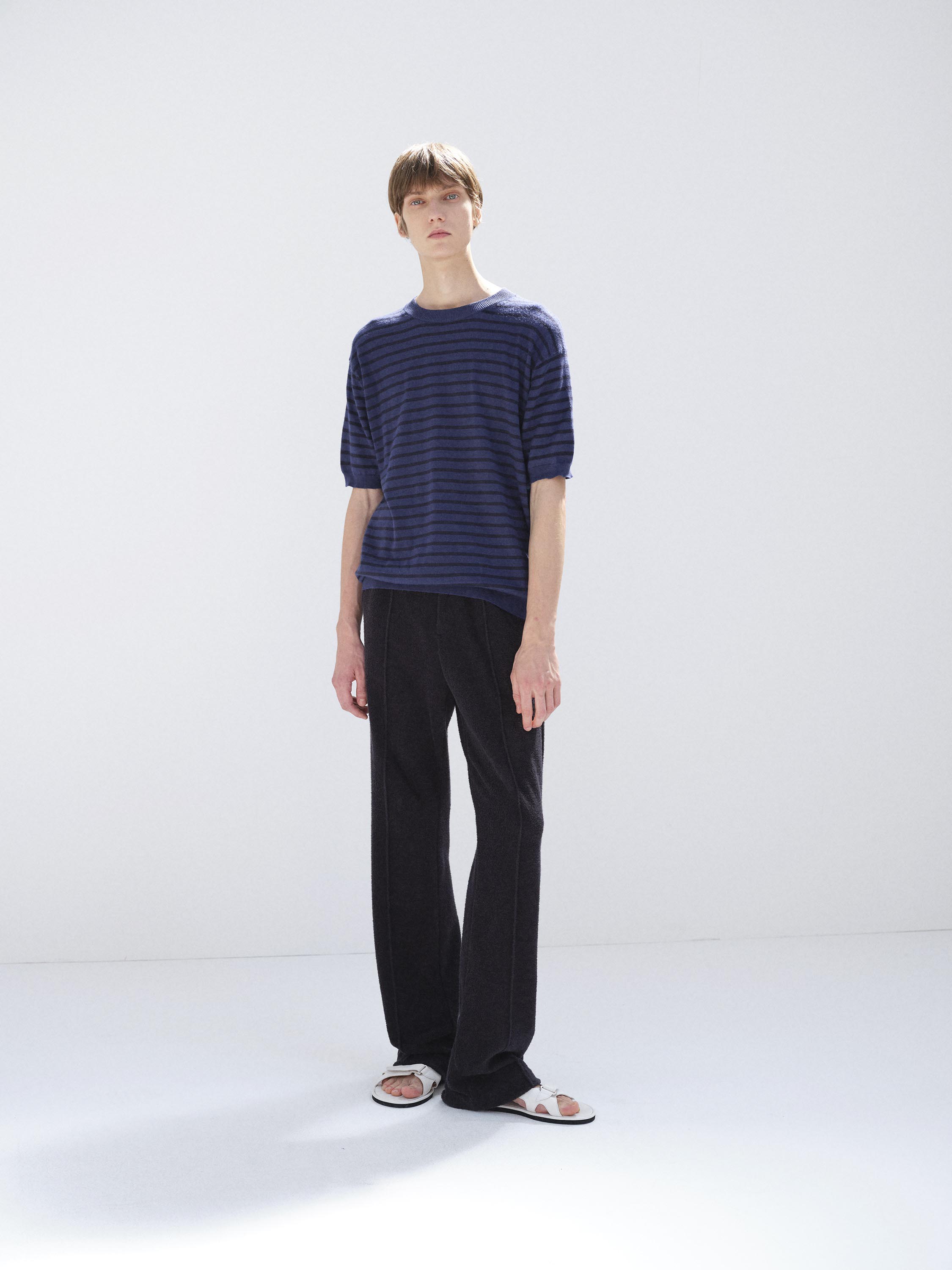 COTTON NYLON PILE PANTS 詳細画像 NAVY 2