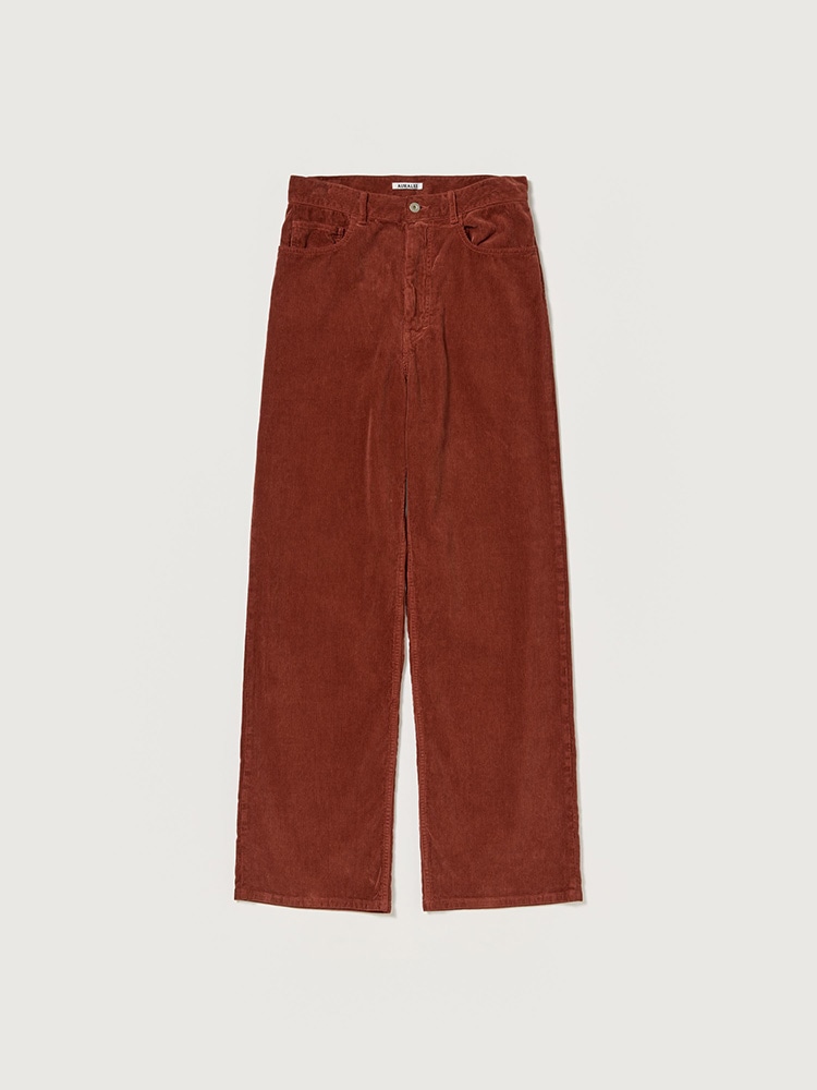 GARMENT-DYED FINX CORDUROY 5P WIDE PANTS - AURALEE Official Website
