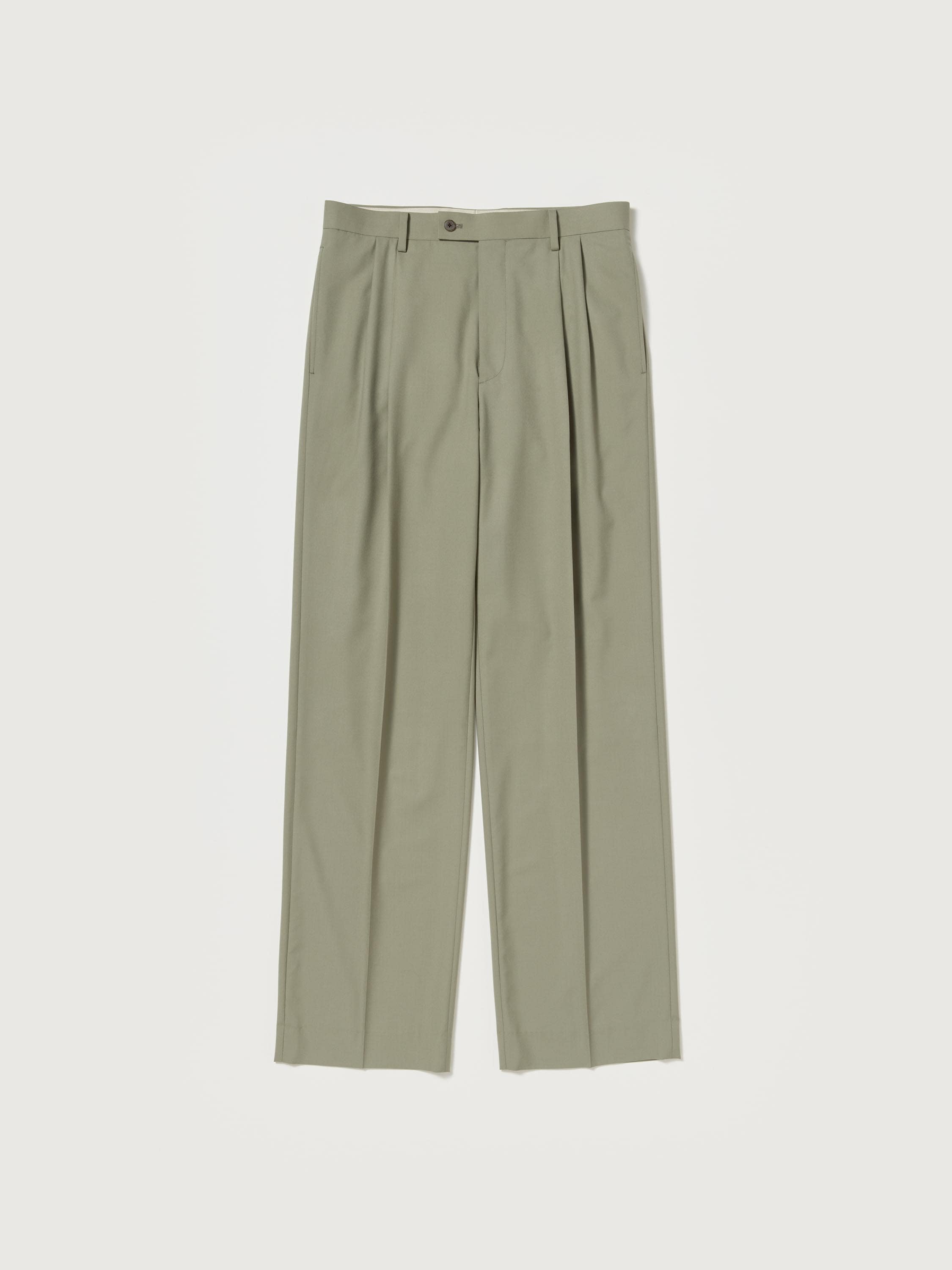 ULTRA FINE TROPICAL WOOL TWO-TUCK SLACKS - AURALEE Official Website