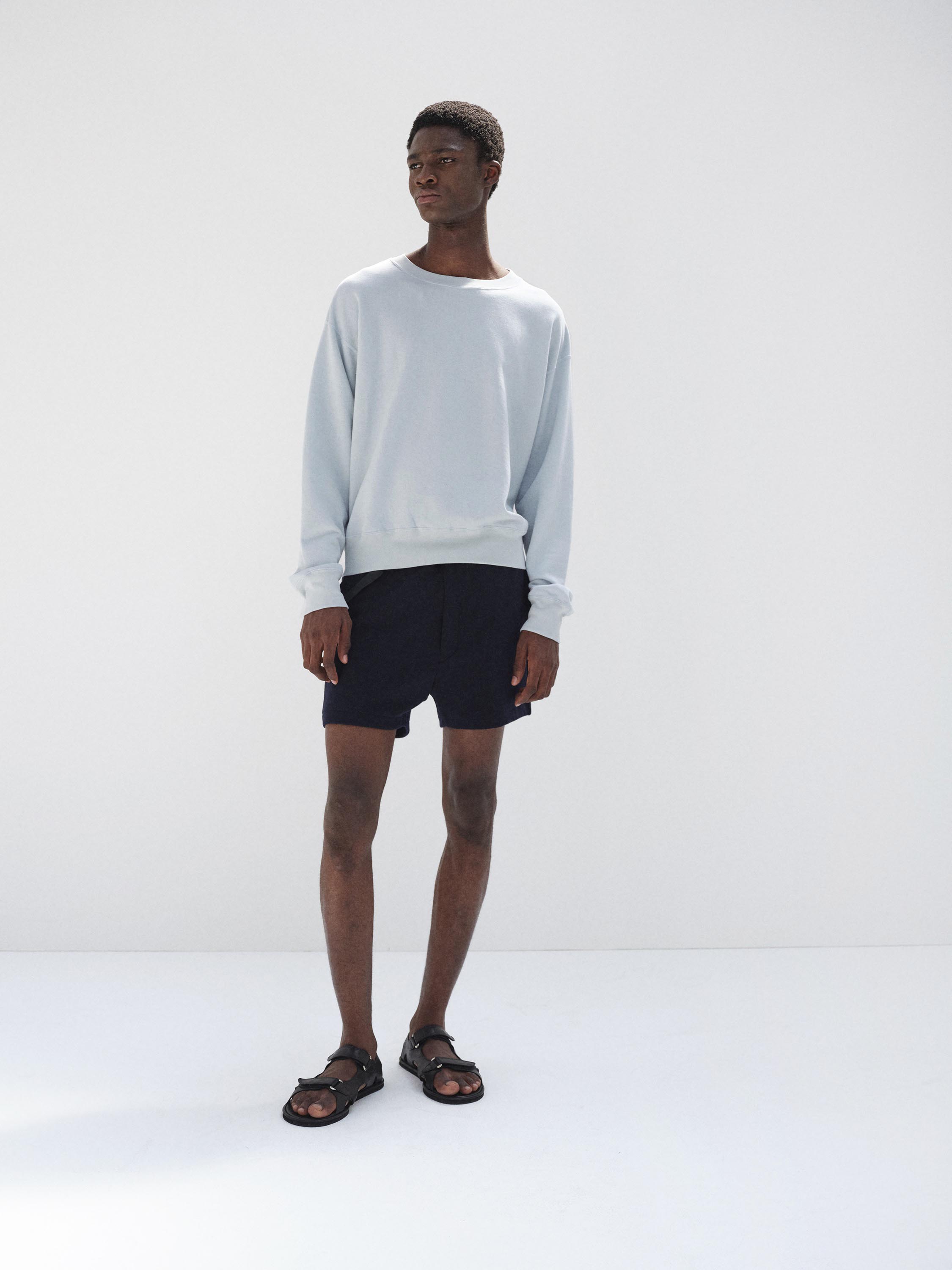 HIGH TWIST LIGHT SWEAT P/O 詳細画像 PALE BLUE 2