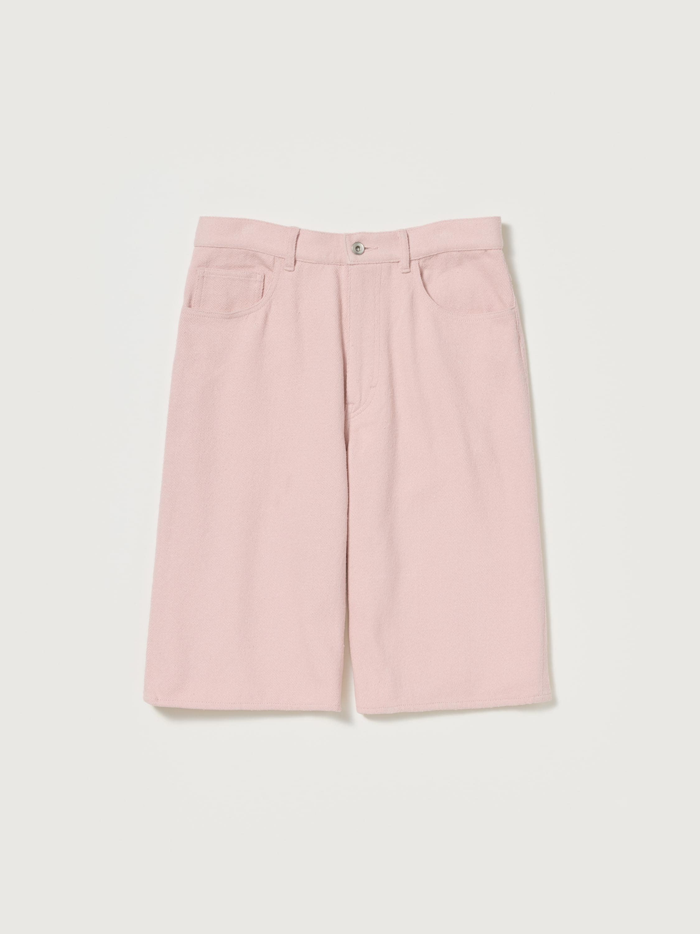 SILK NEP DENIM 5P WIDE SHORTS 詳細画像 DUSTY PINK 1