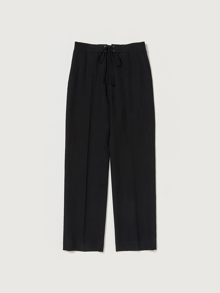 WOOL COTTON LINEN OX DRAWSTRING PANTS - AURALEE Official Website