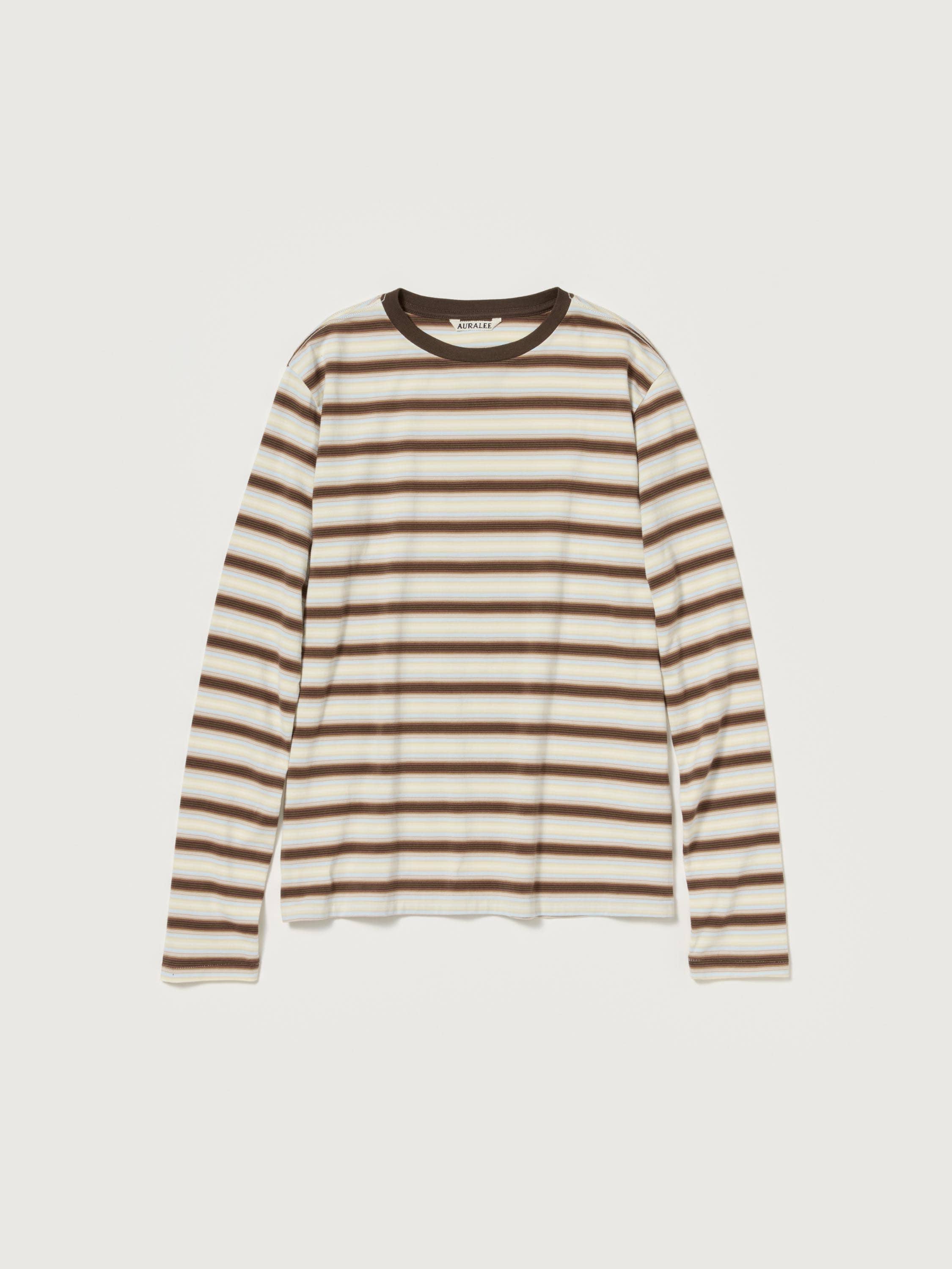 新品AURALEE GRADIENT STRIPE JERSEY L/S TEE GRADIENT STRIPE JERSEY L/S TEE - AURALEE Official Website