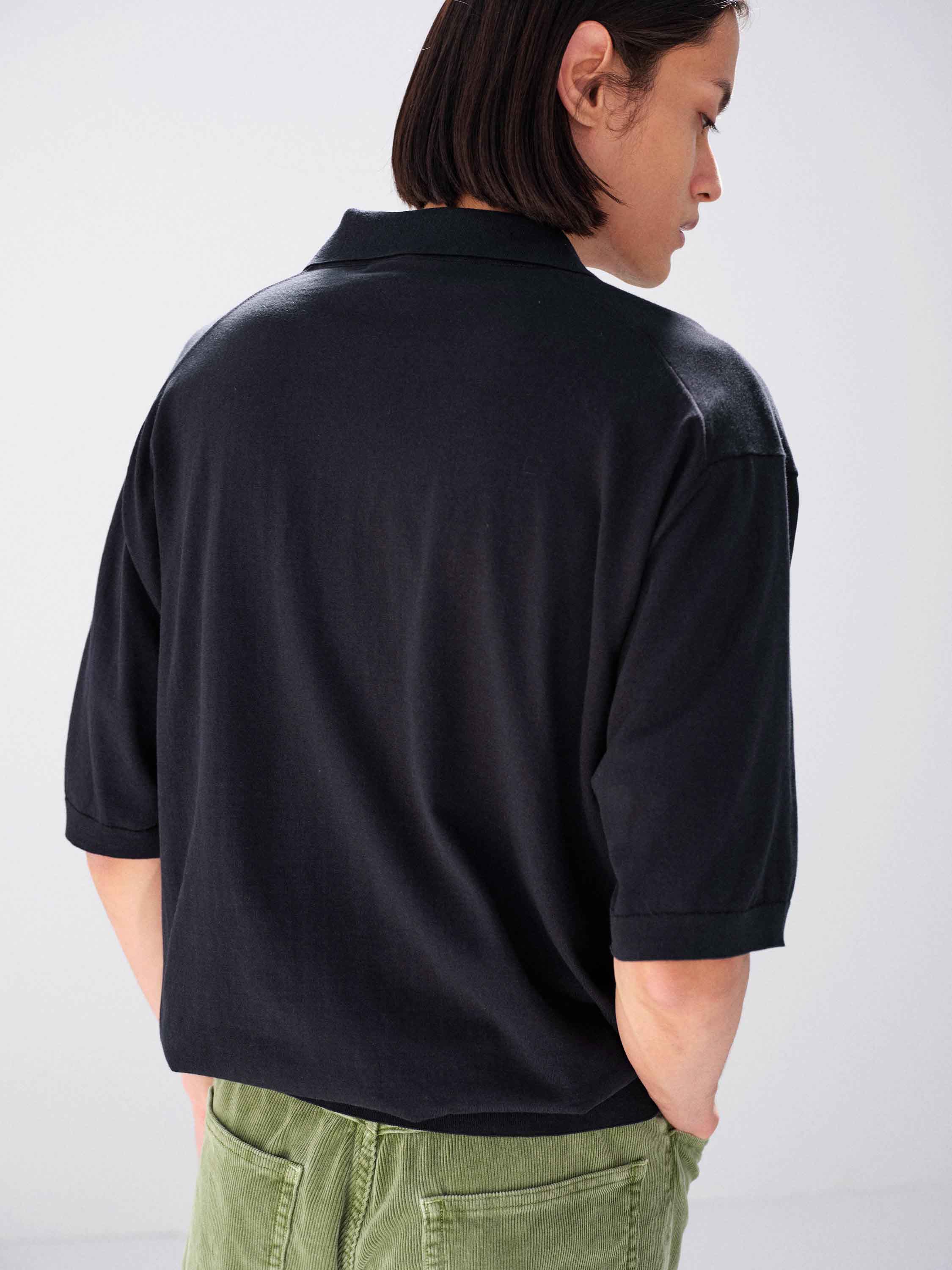 GIZA HIGH GAUGE KNIT POLO - AURALEE Official Website