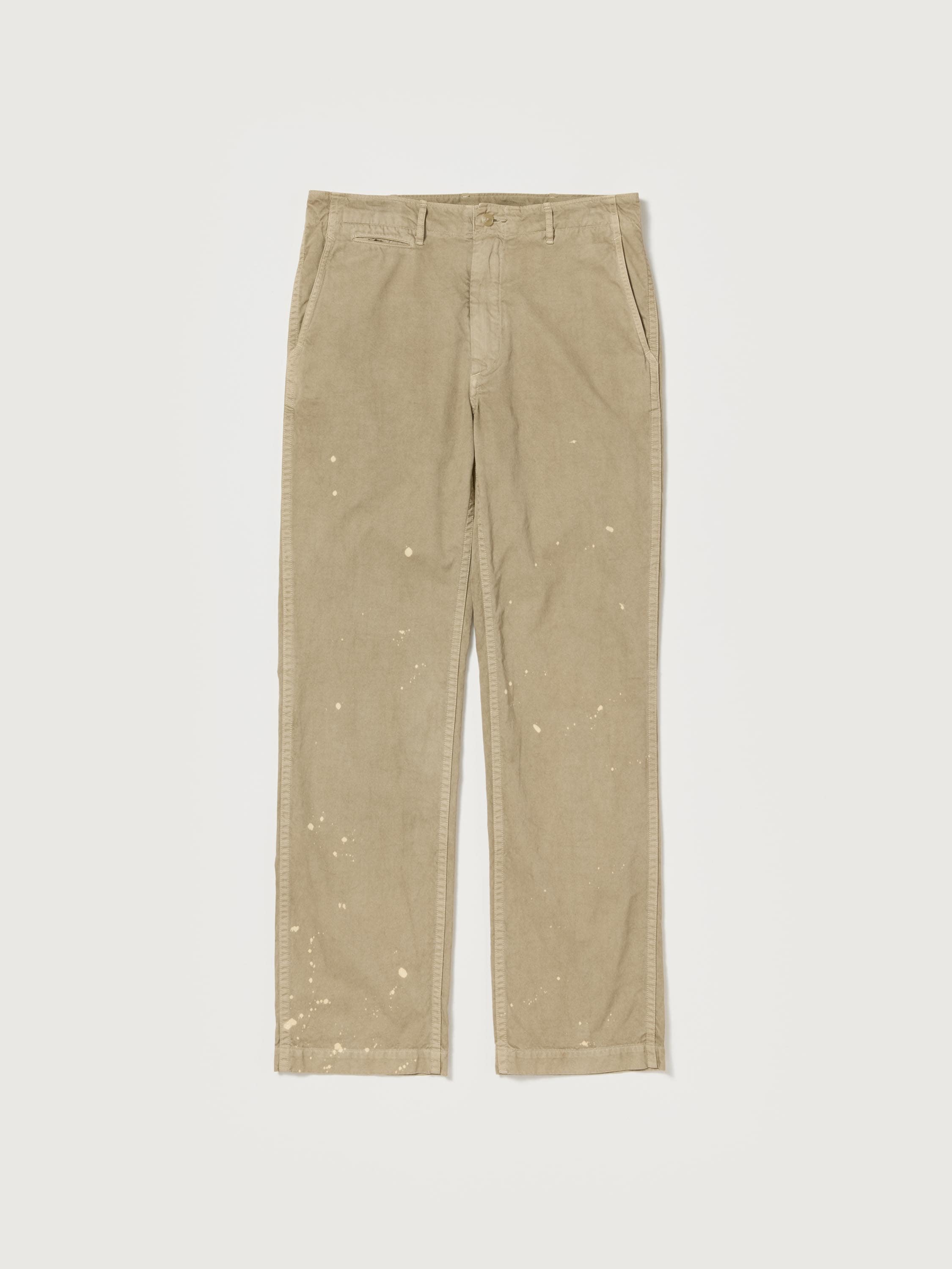 GARMENT-DYED FINX LIGHT CHINO PANTS 詳細画像 BEIGE 5