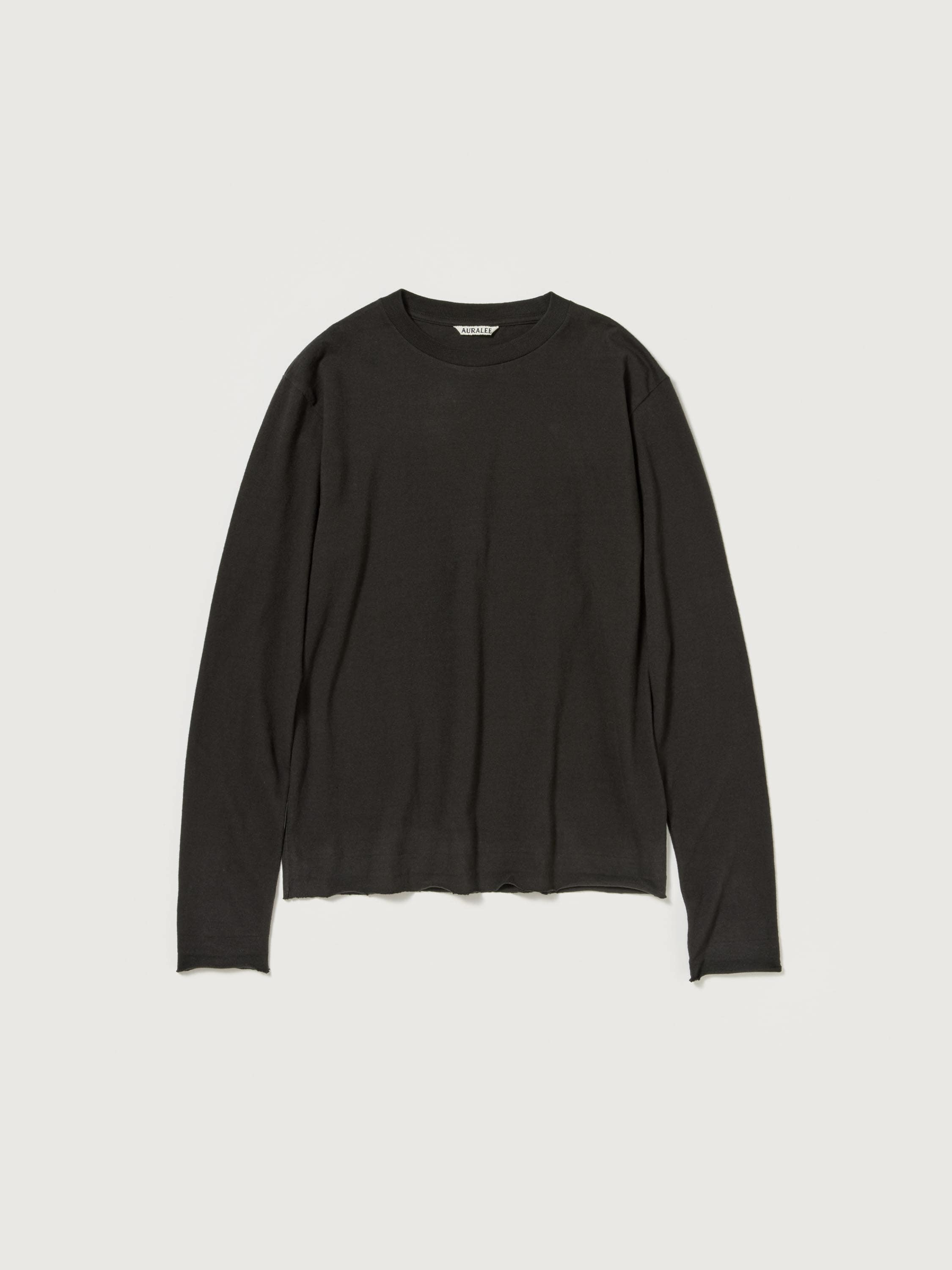 BRUSHED ORGANIC COTTON JERSEY L/S TEE 詳細画像 INK BLACK 1